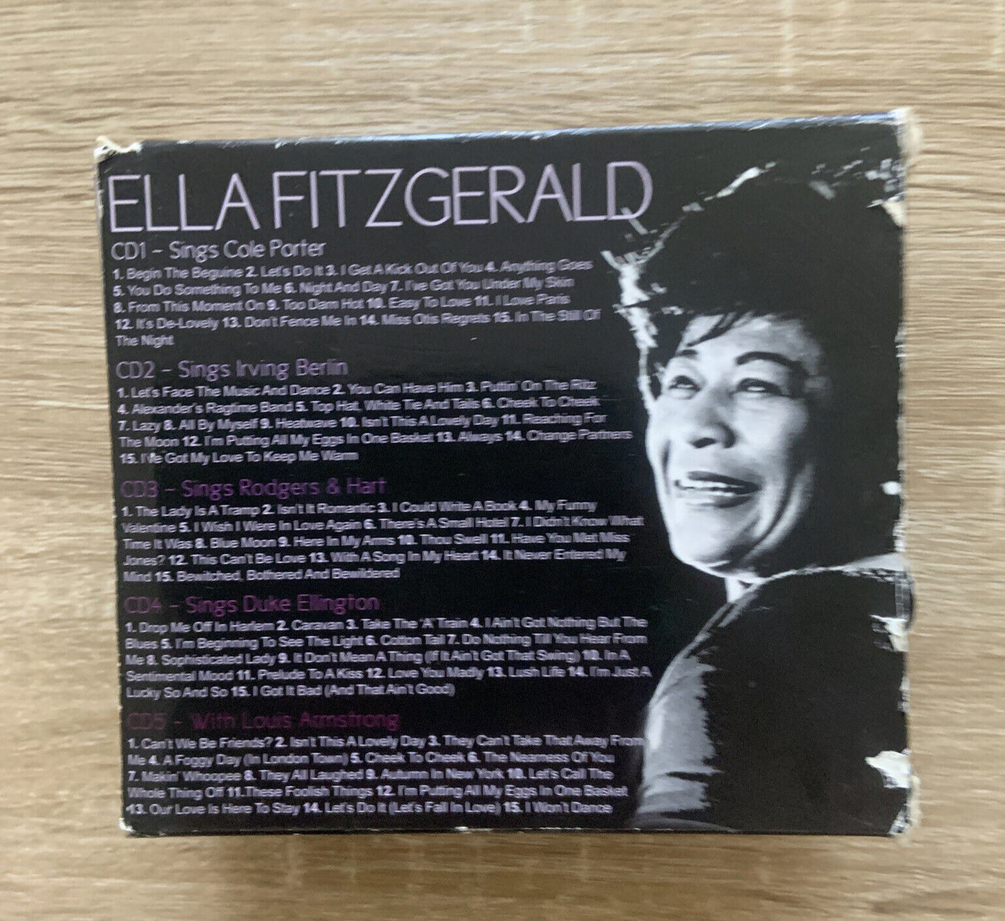 CD 5 Disc Set Ella Fitzgerald Porter Ellington Berlin Armstrong Rodgers Hart NEW