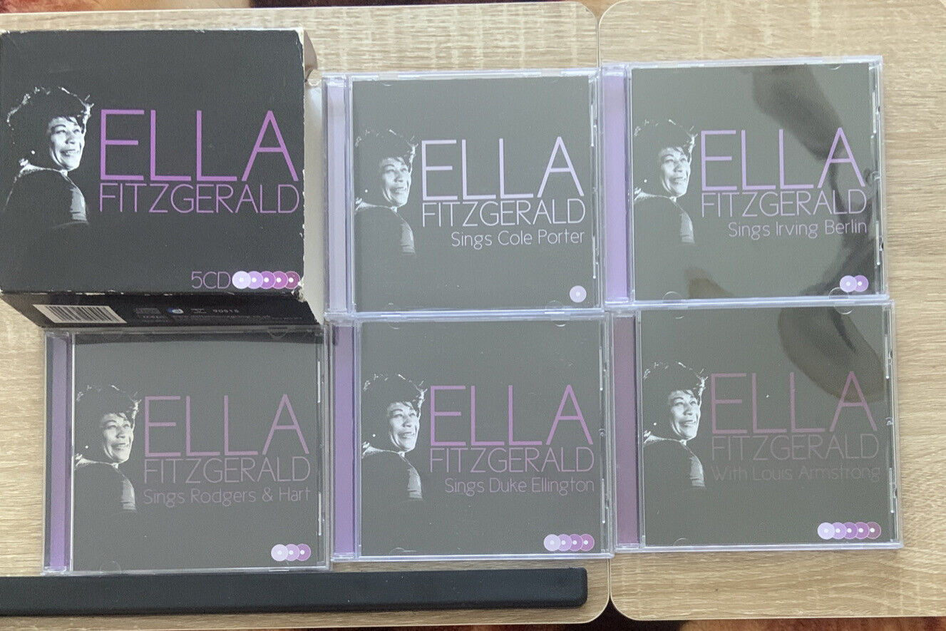 CD 5 Disc Set Ella Fitzgerald Porter Ellington Berlin Armstrong Rodgers Hart NEW
