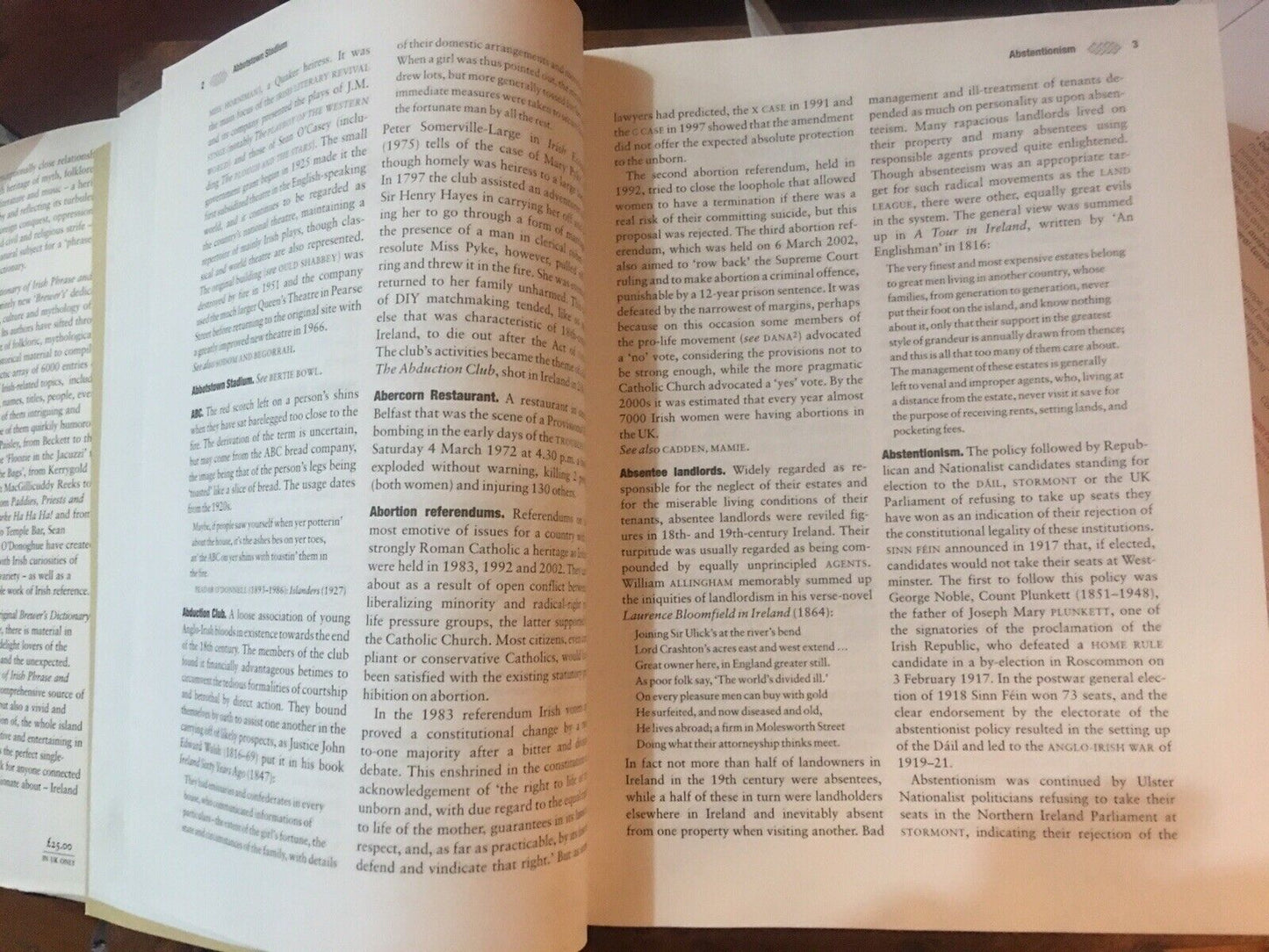HC Book BREWERS DICTIONARY of Irish Phrase & Fable McMahon  & O'Donoghue