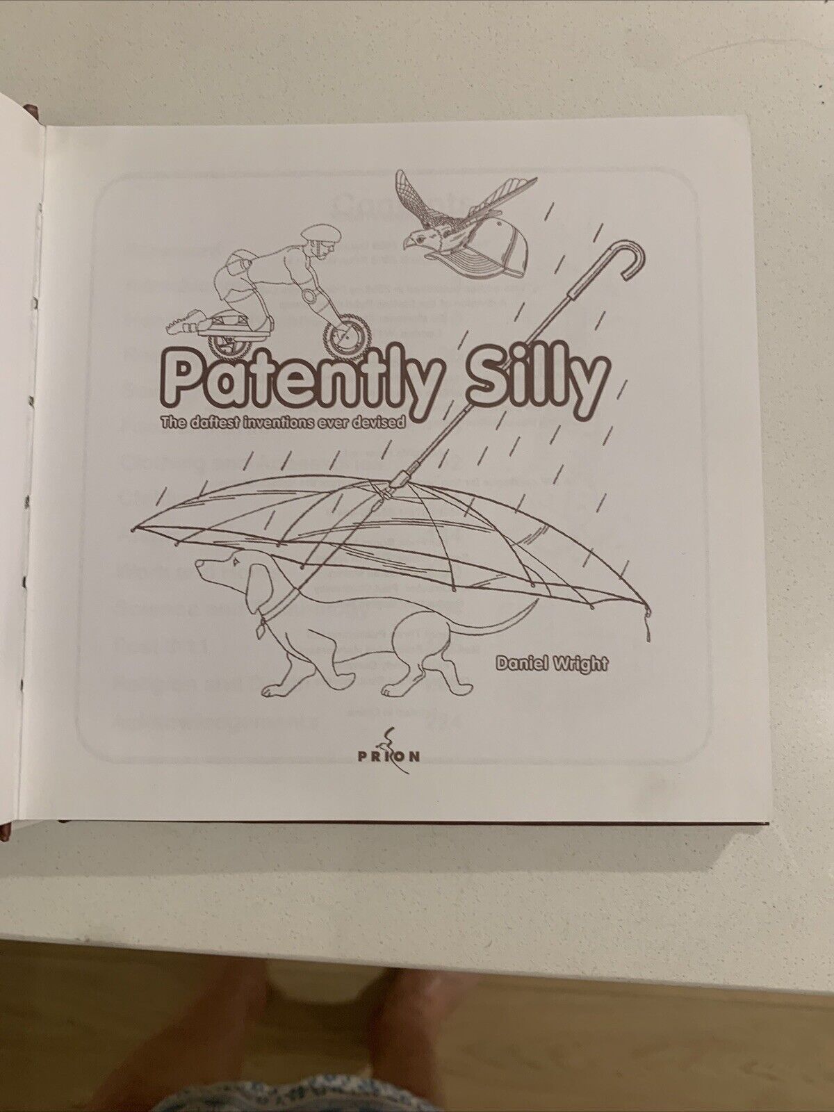 HC Book PATENTLY SILLY by Daniel Wright Daftest Inventions Ever Devised 17cm Sq
