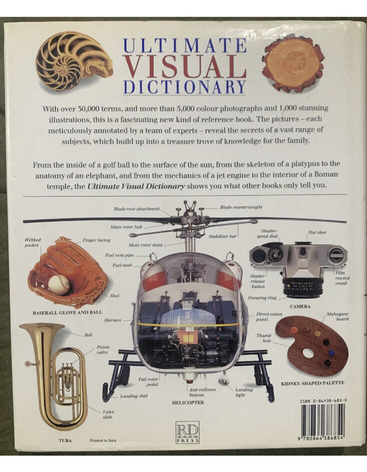 HC Book ULTIMATE VISUAL DICTIONARY Dorling Kindersley 1994 School Reference