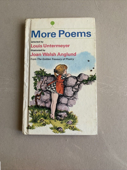 HC Book 1959 USA MORE POEMS By Louis Untermeyer Illustrated By Anglund Vtg Small