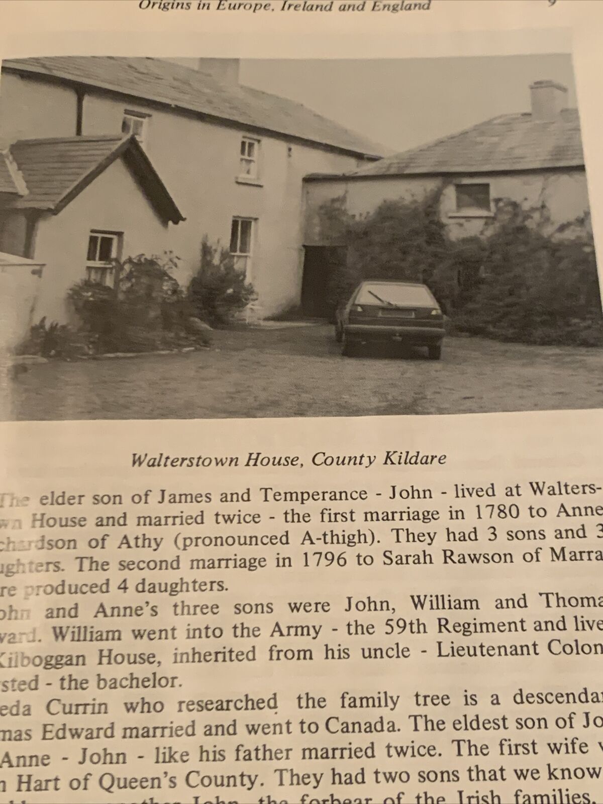 HC Book The HOYSTED FAMILY Kildare Una W Richards Family Reunion Committee 1988