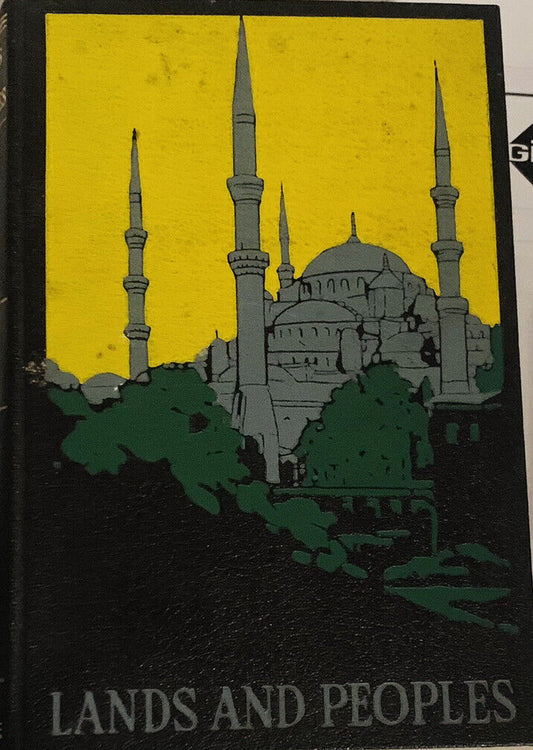 HC Book LANDS AND PEOPLES Vol 3 The World in Color HC Grolier Society 1960 Vtg