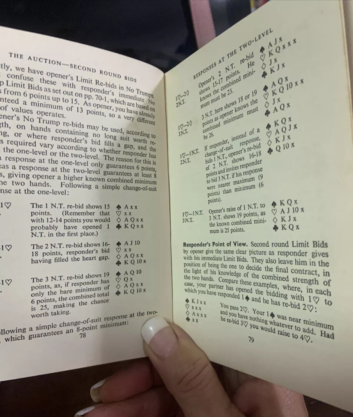 HC Pocket Book Vintage 1965 CONTRACT BRIDGE Ben Cohen Rhoda Barrow Card Game