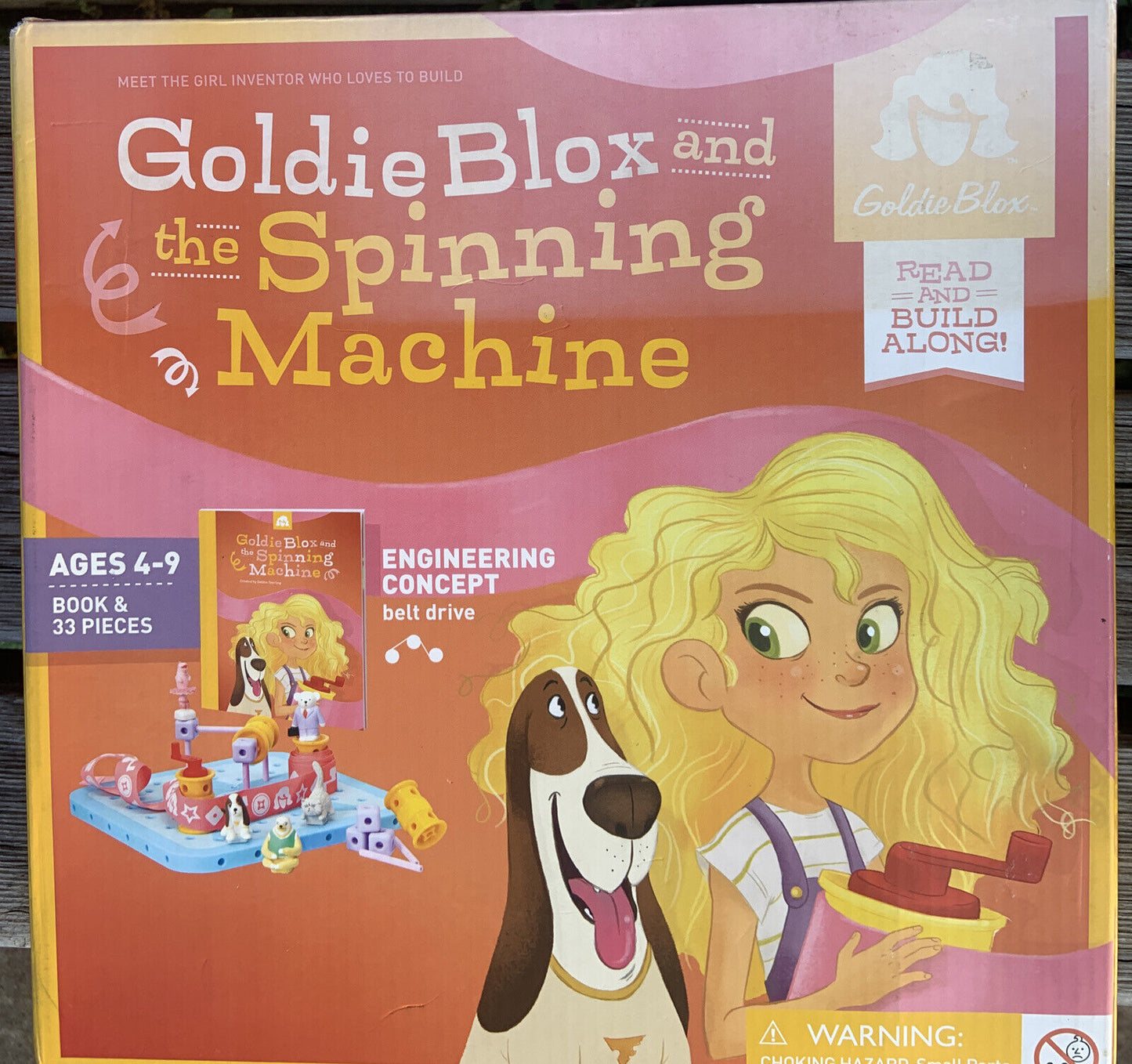 Goldie Blox & The Spinning Machine Girl's Engineering Activity Read & Build NEW