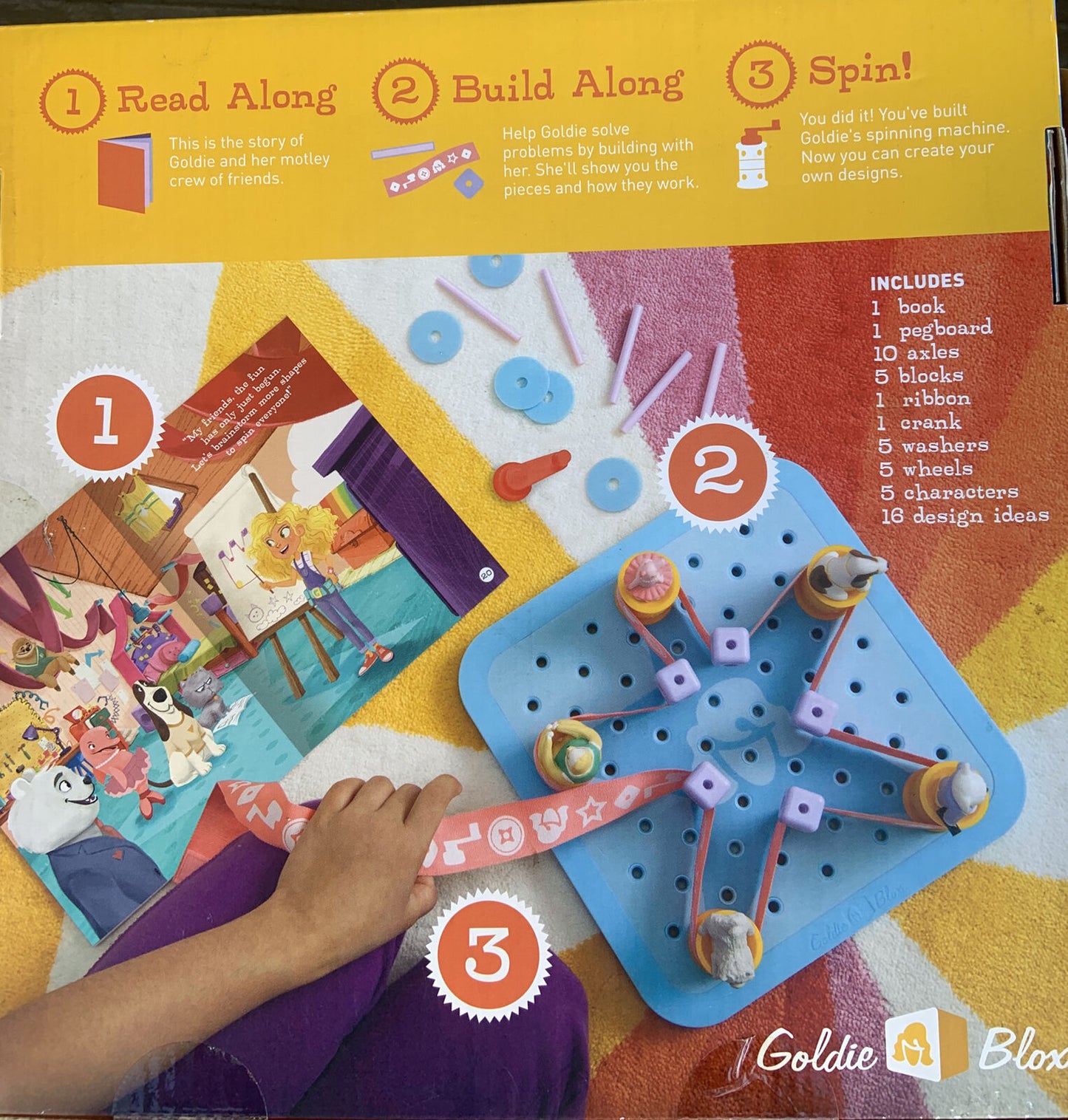 Goldie Blox & The Spinning Machine Girl's Engineering Activity Read & Build NEW