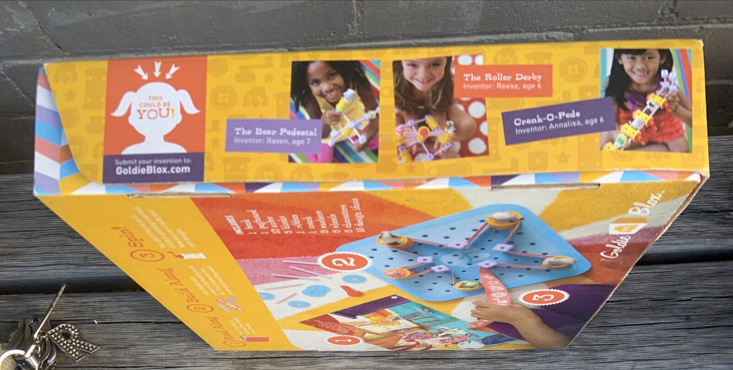 Goldie Blox & The Spinning Machine Girl's Engineering Activity Read & Build NEW