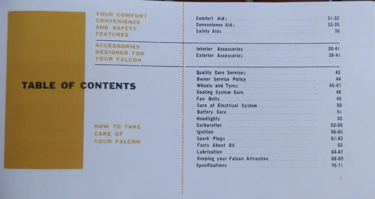 PB FORD FALCON XK OWNERS MANUAL Car  Booklet Retro Vintage NEW NOS
