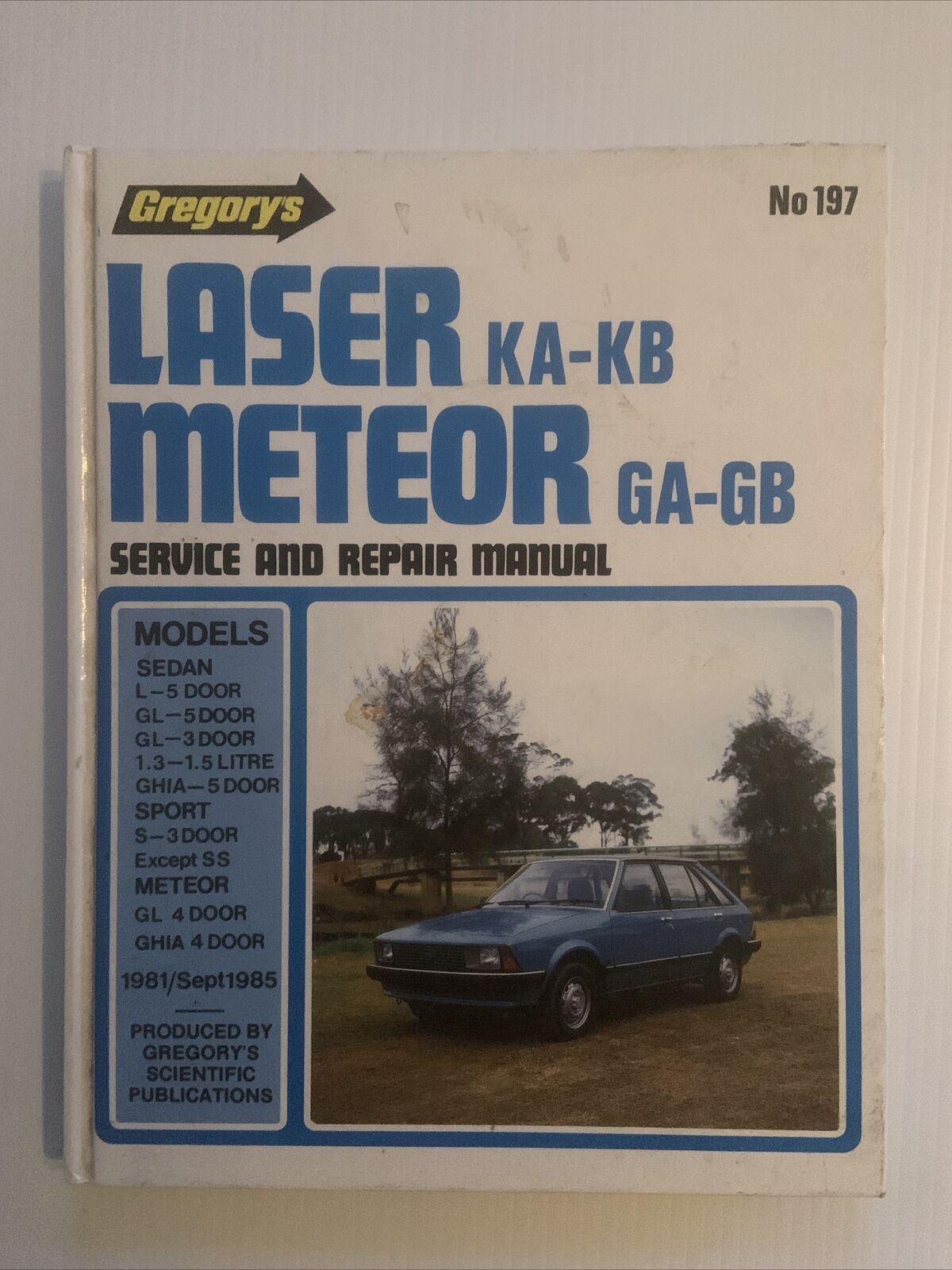 HC GREGORYS FORD KA-KB LASER  GA-GB METEOR Auto Workshop Repair Manual Mechanic