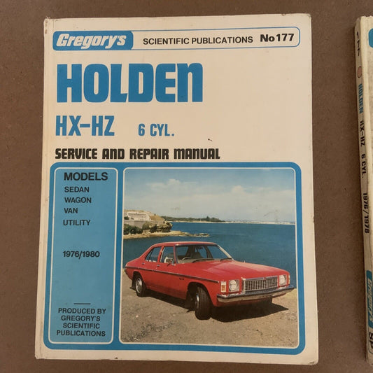HC Gregorys HOLDEN  HX-HZ 6CYL 1976  1978 All Models Service Repair Manual No177