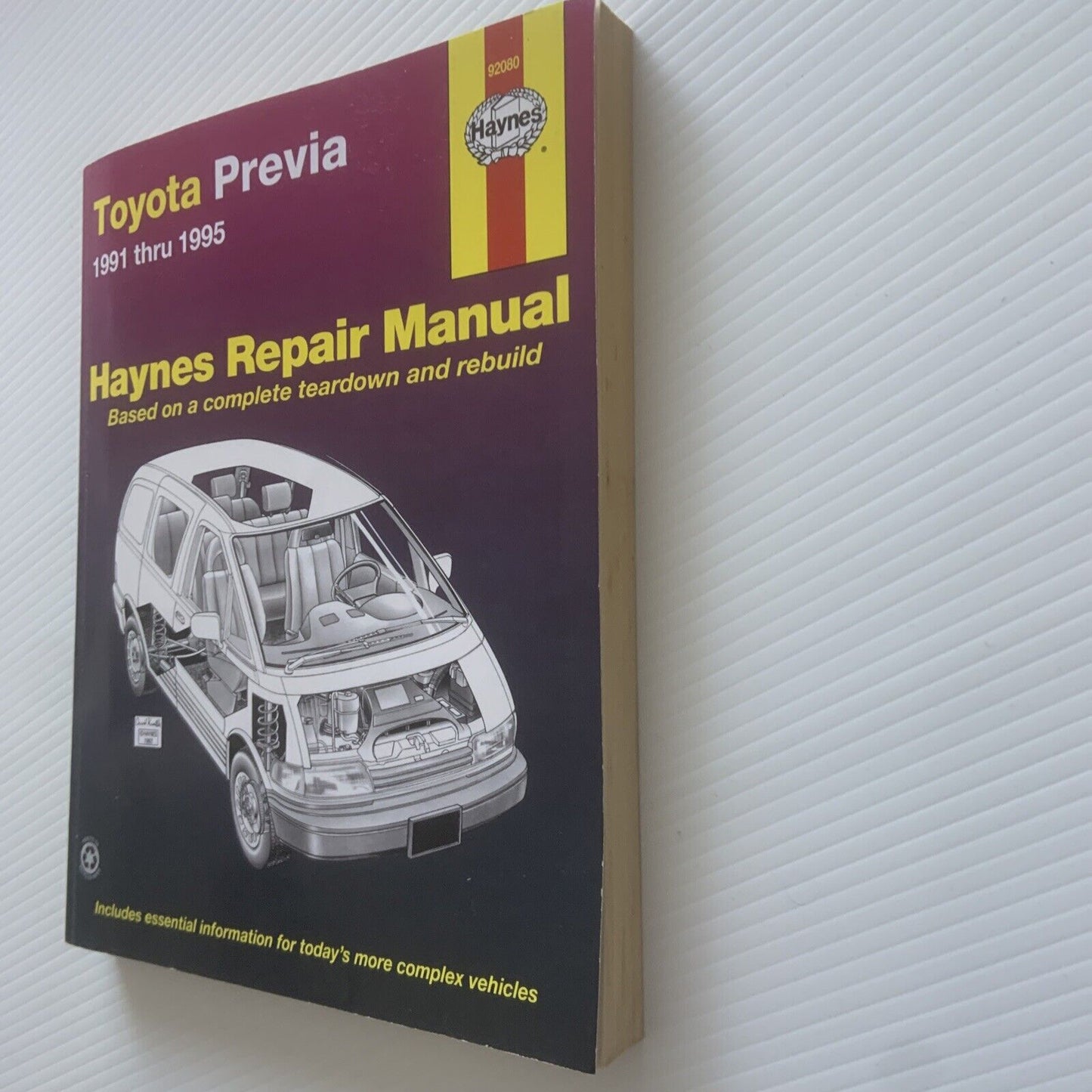 PB TOYOTA PREVIA Haynes Repair Manual 1991 1995 Complete Teardown Rebuild