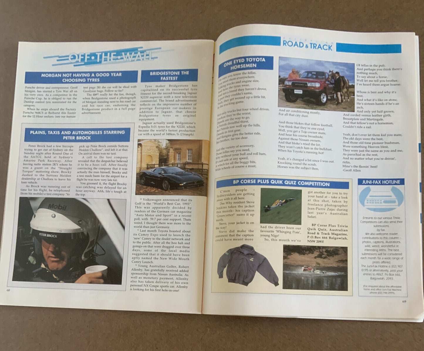 Magazine AUSTRALIAN ROAD & TRACK April 1993 Porsche 968 CS James Hardie Guide