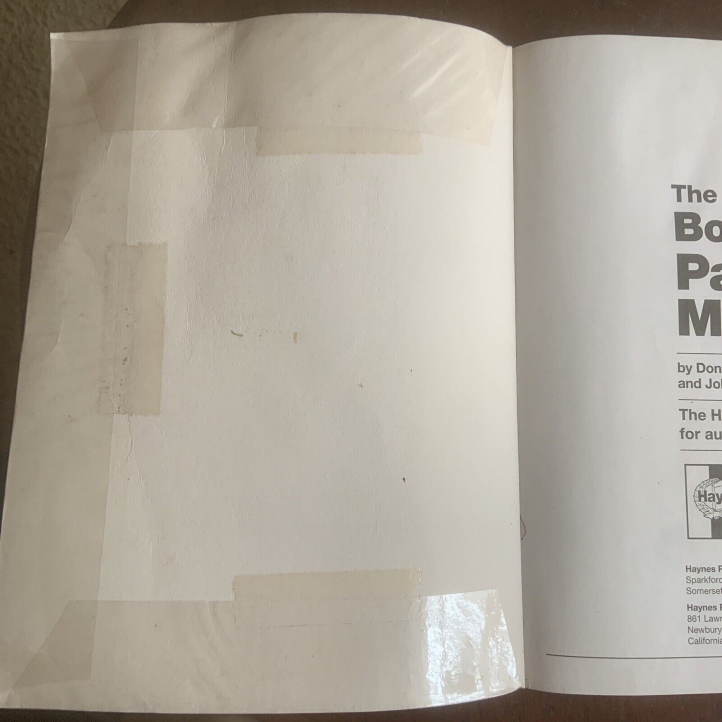 PB HAYNES TECHBOOK 10405 Automotive Body Repair & Painting Manual Car