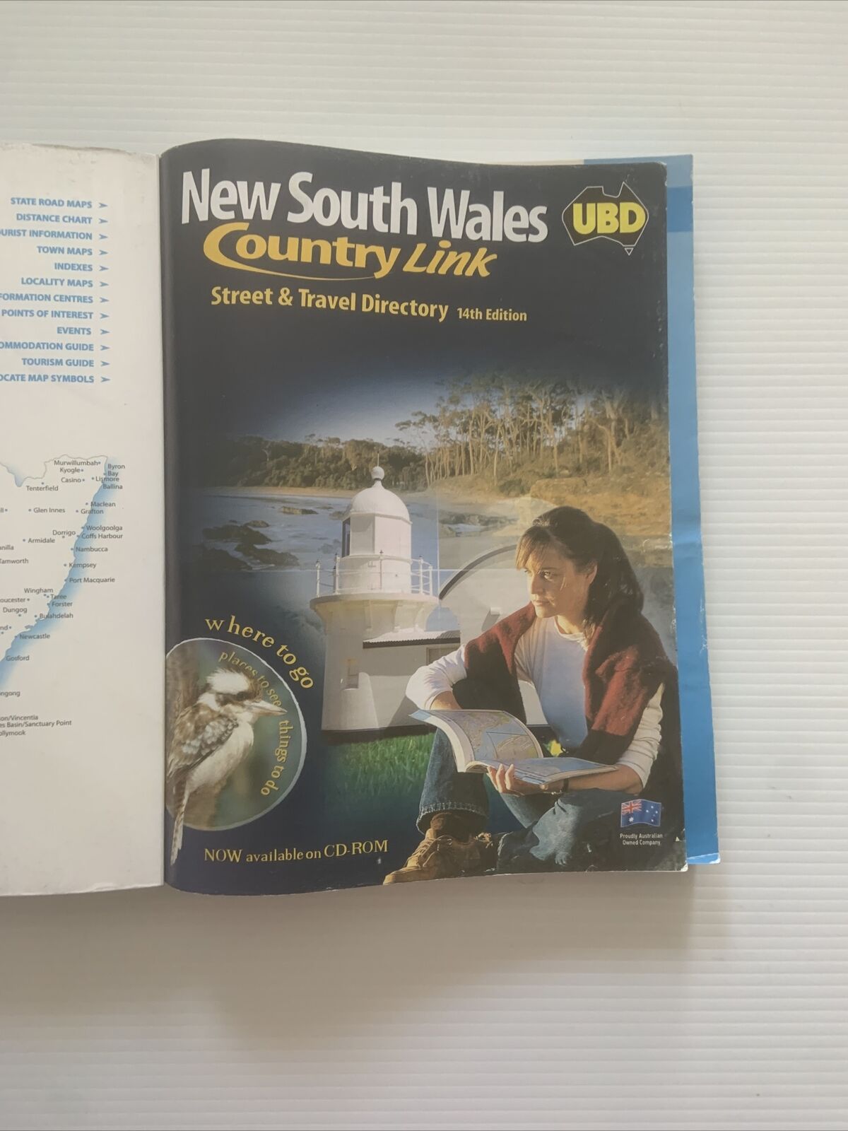 PB New South Wales COUNTRY LINK UBD Street Travel Directory 14th Ed 2002 Map NSW