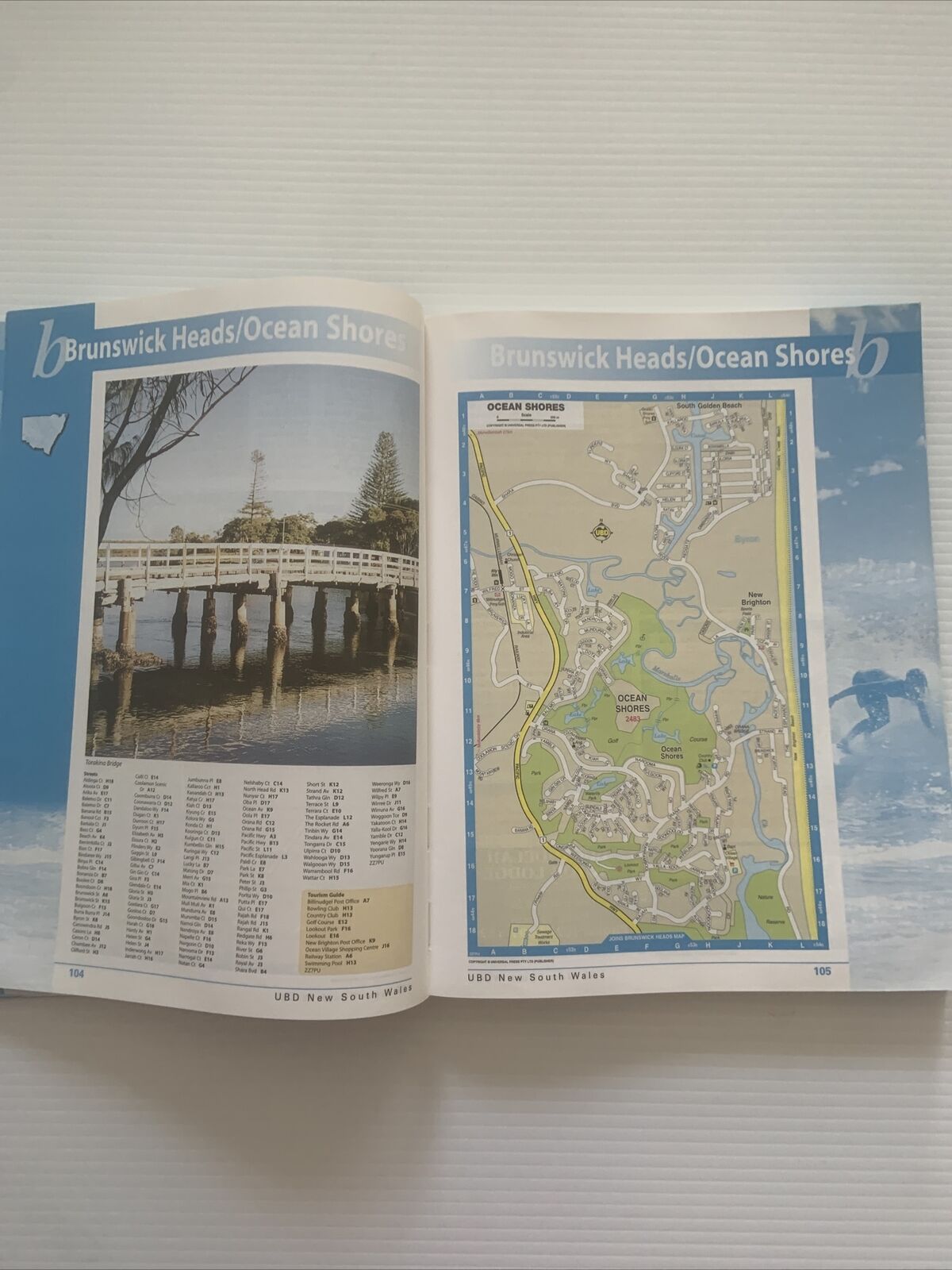 PB New South Wales COUNTRY LINK UBD Street Travel Directory 14th Ed 2002 Map NSW
