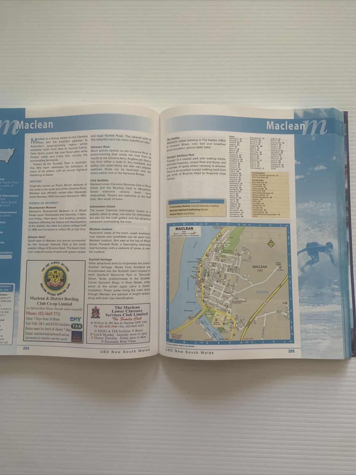 PB New South Wales COUNTRY LINK UBD Street Travel Directory 14th Ed 2002 Map NSW