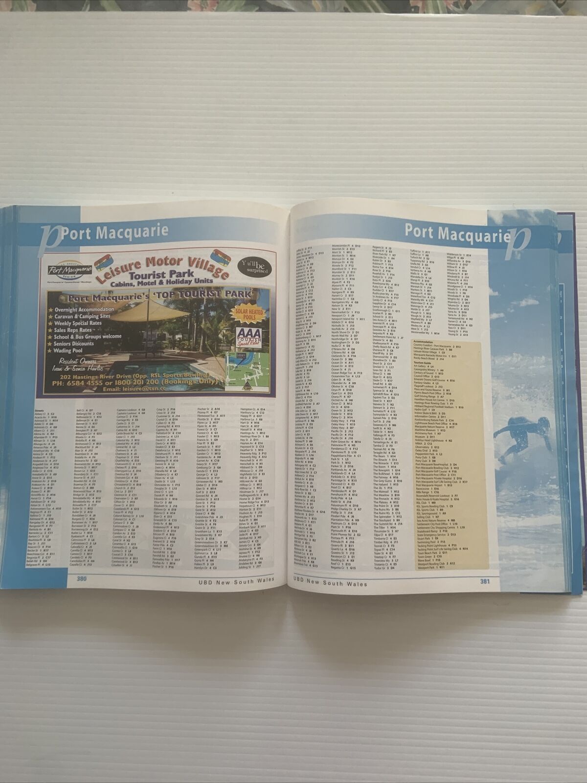 PB New South Wales COUNTRY LINK UBD Street Travel Directory 14th Ed 2002 Map NSW