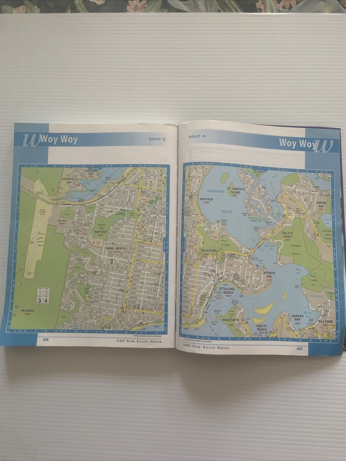 PB New South Wales COUNTRY LINK UBD Street Travel Directory 14th Ed 2002 Map NSW