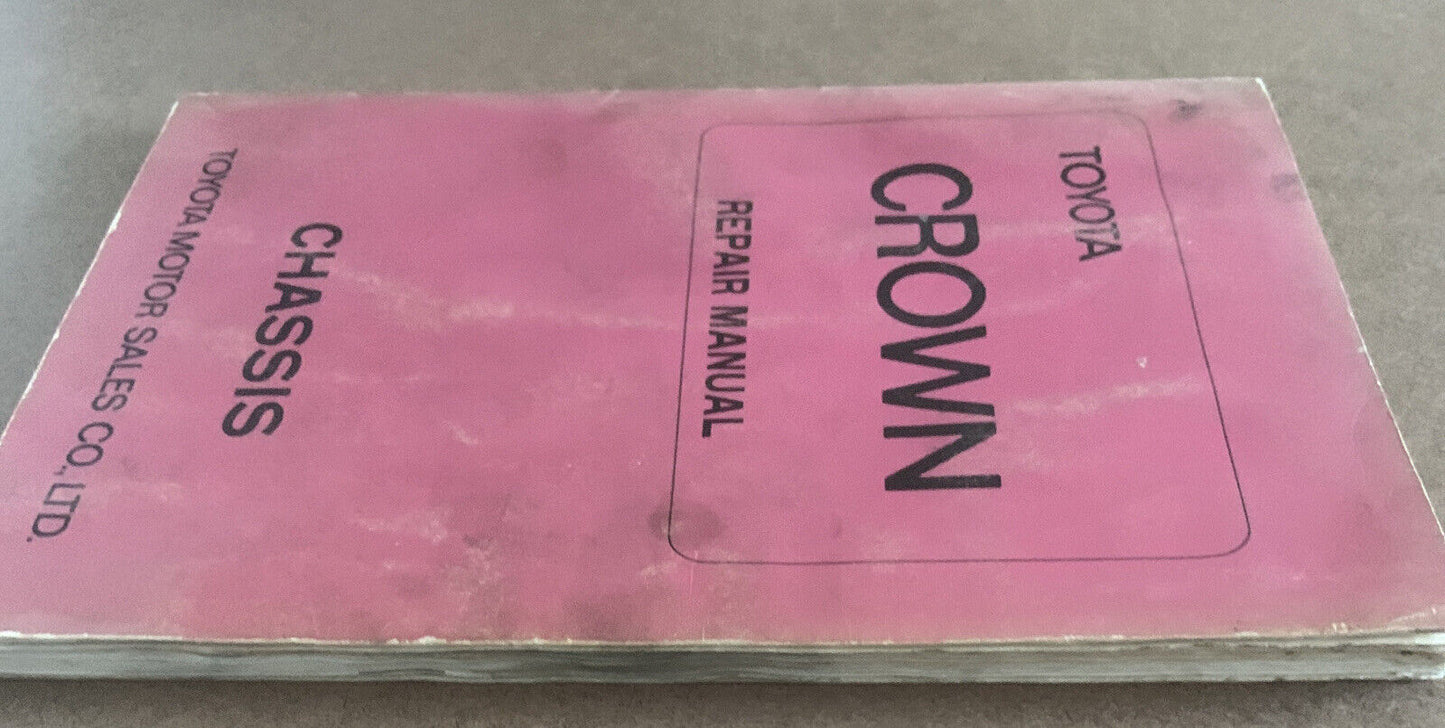 PB Toyota CROWN Chassis REPAIR MANUAL suit Owner for Car Service & Maintenance