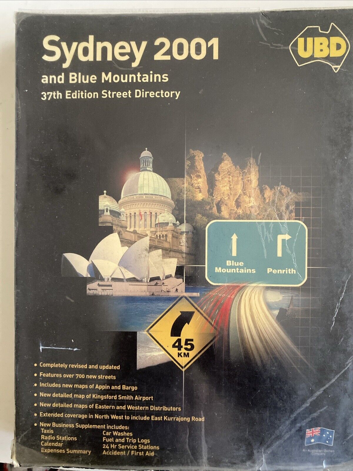 PB UBD 2001 Sydney and Blue Mountains Street Directory 37th Edition Large Maps