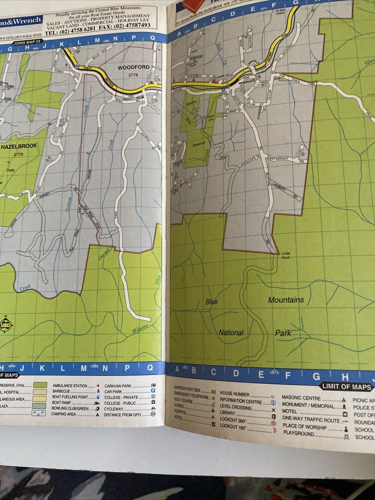 PB UBD 2001 Sydney and Blue Mountains Street Directory 37th Edition Large Maps