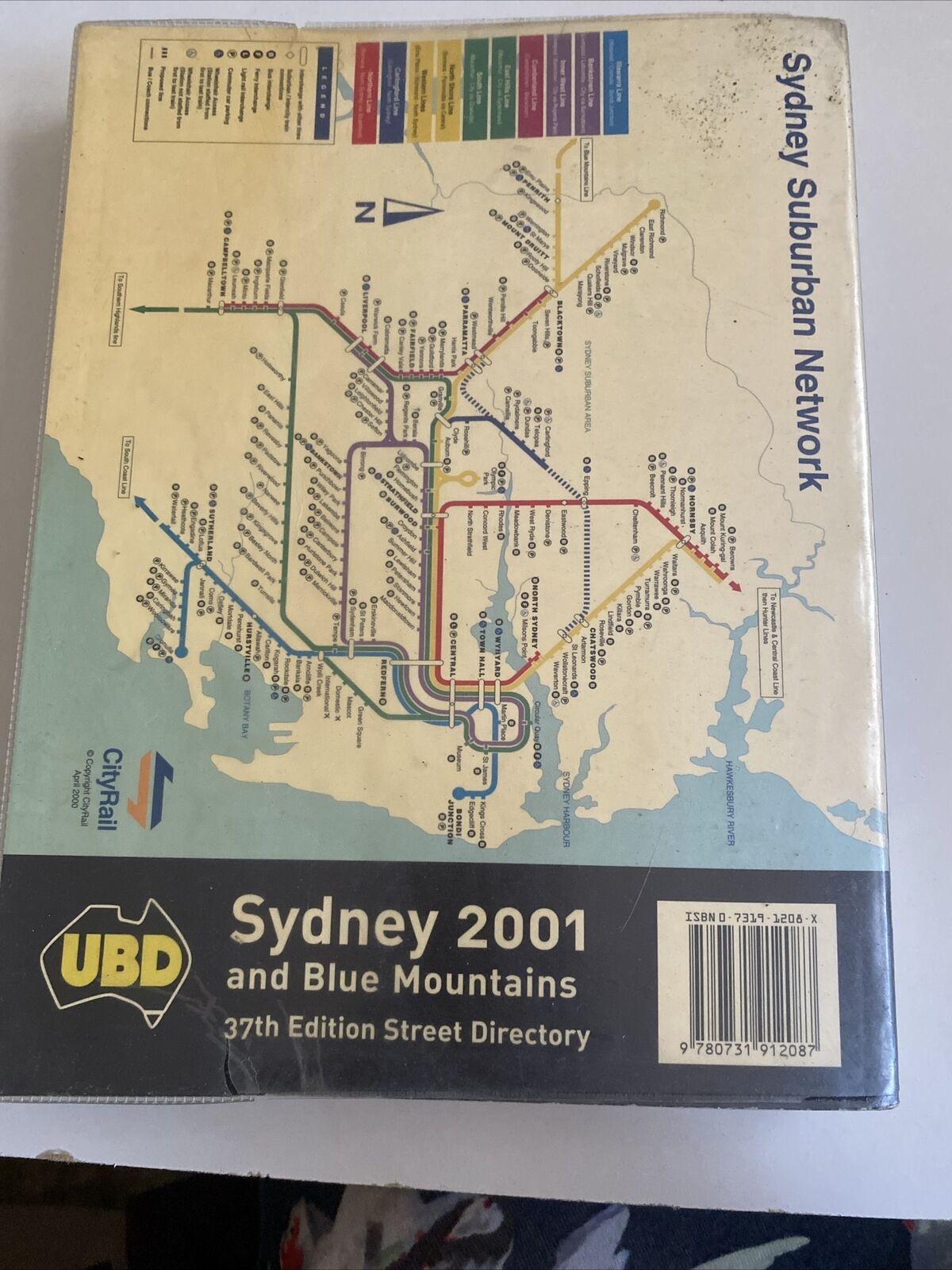 PB UBD 2001 Sydney and Blue Mountains Street Directory 37th Edition Large Maps