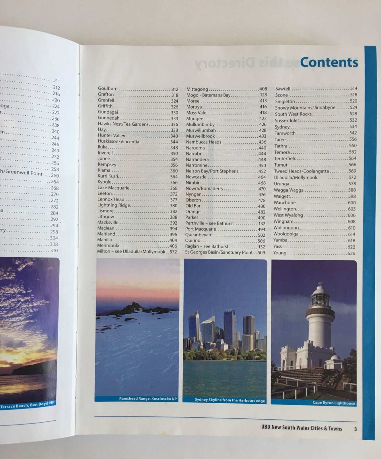 UBD New South Wales Cities and Towns Street & Travel Directory 17th Ed 2009 NSW