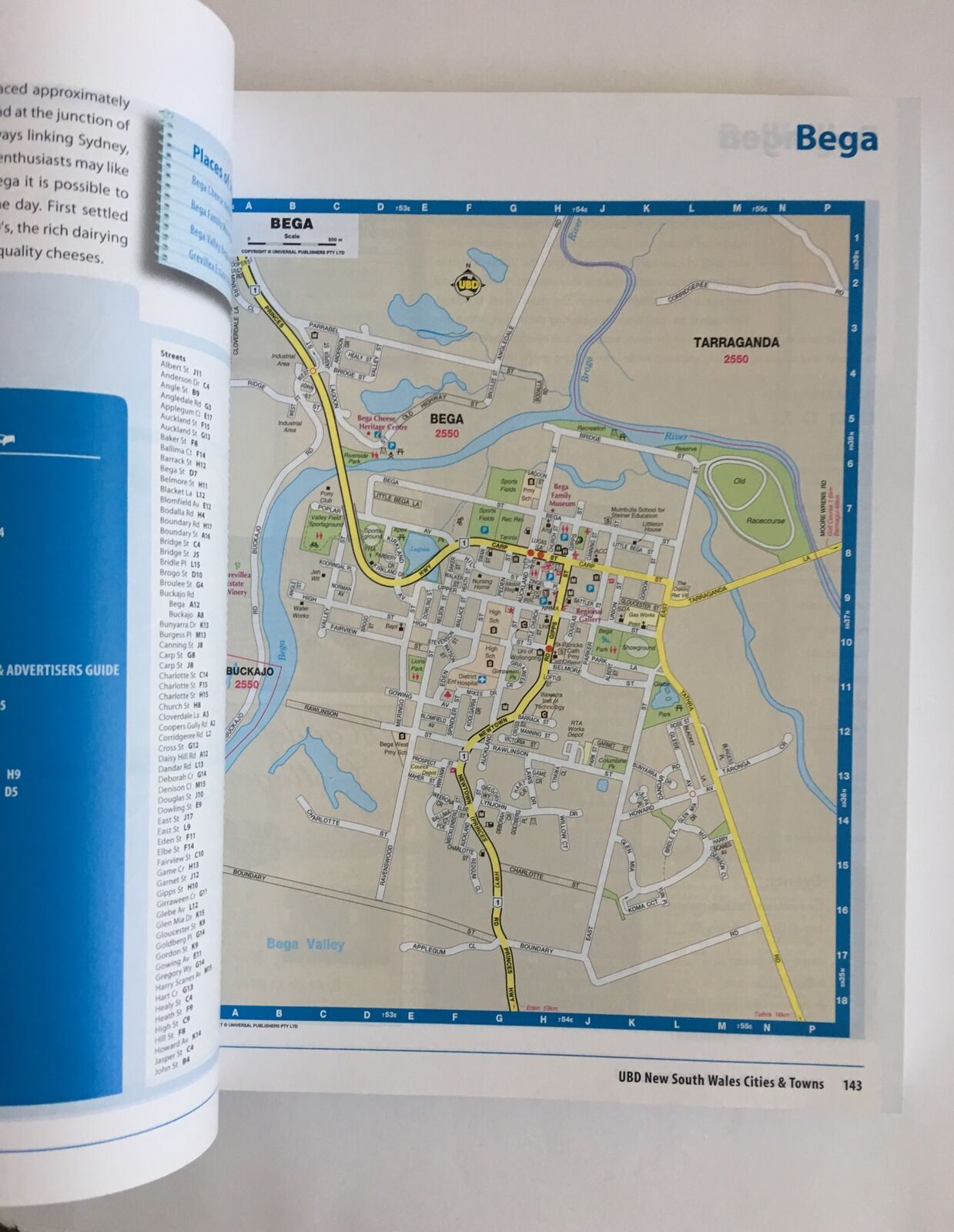 UBD New South Wales Cities and Towns Street & Travel Directory 17th Ed 2009 NSW