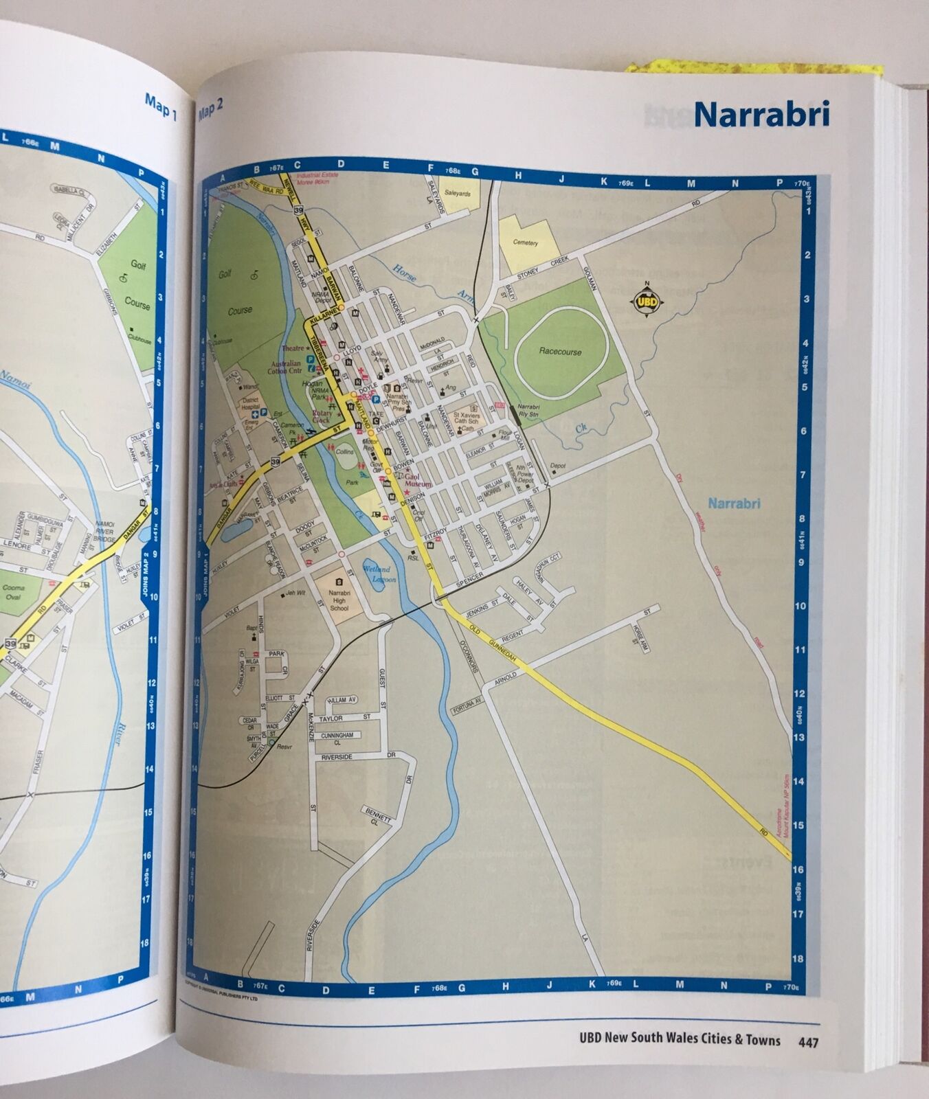 UBD New South Wales Cities and Towns Street & Travel Directory 17th Ed 2009 NSW