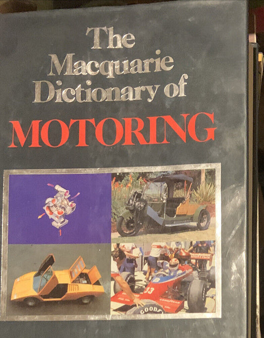 HC The Macquarie DICTIONARY of Motoring Pedr Davis Thick DJ Glossy Car Pics 1986