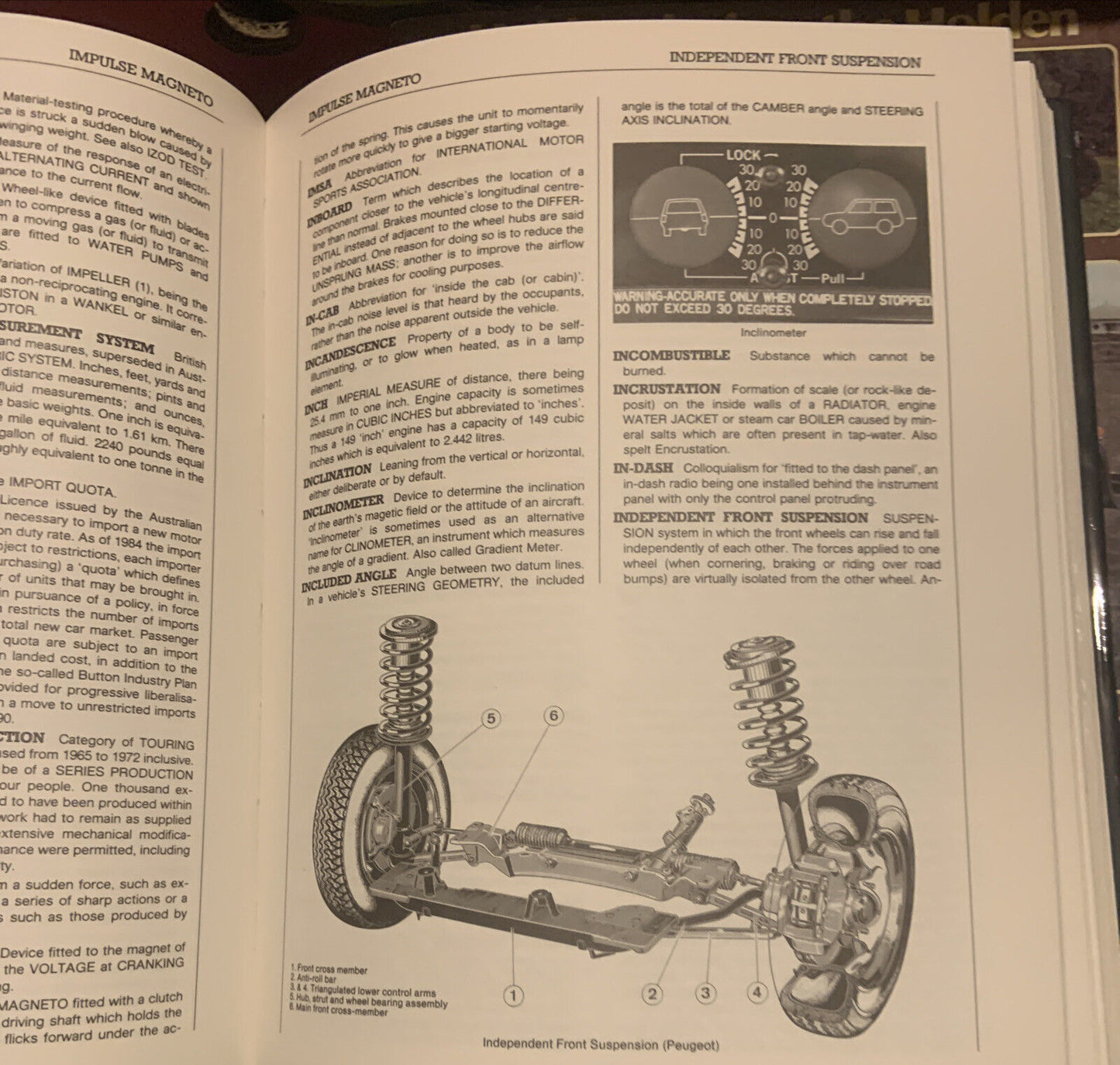 HC The Macquarie DICTIONARY of Motoring Pedr Davis Thick DJ Glossy Car Pics 1986