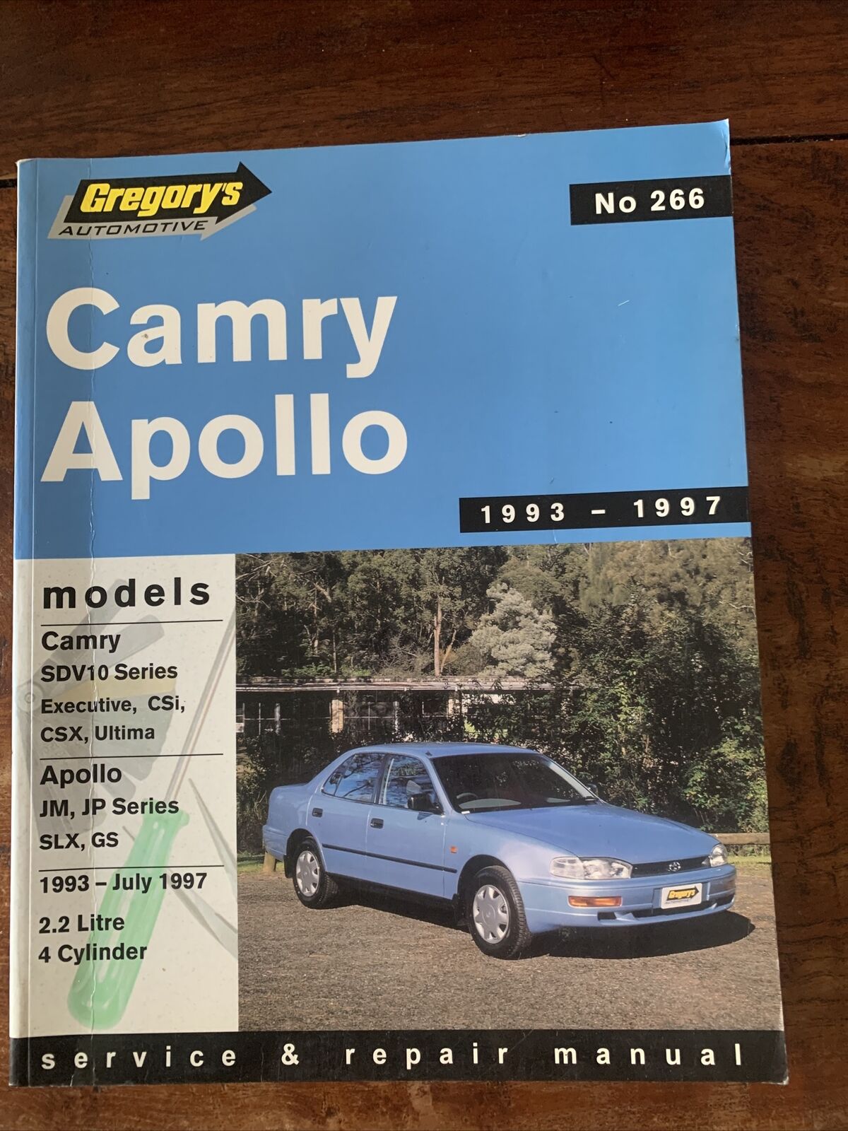 PB Toyota CAMRY APOLLO 1993 - 1997 Gregory's Service Repair Manual No 266 Car