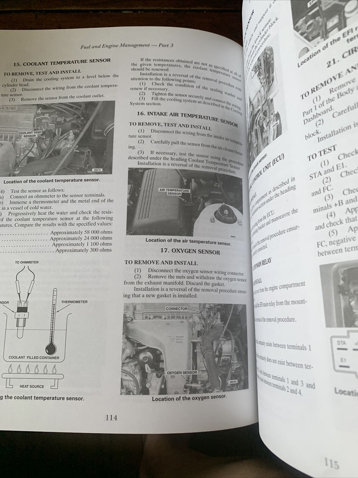 PB Toyota CAMRY APOLLO 1993 - 1997 Gregory's Service Repair Manual No 266 Car