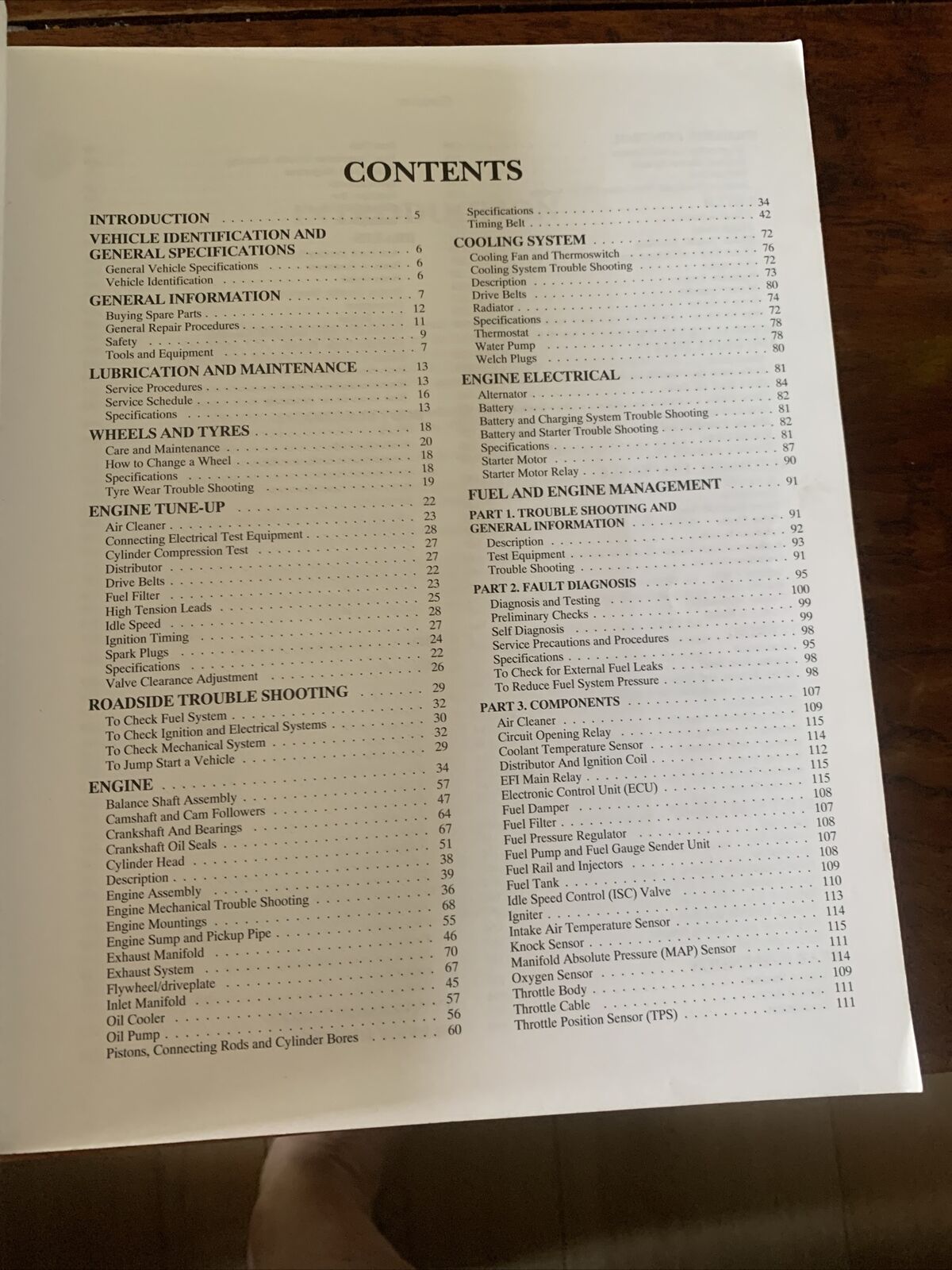 PB Toyota CAMRY APOLLO 1993 - 1997 Gregory's Service Repair Manual No 266 Car