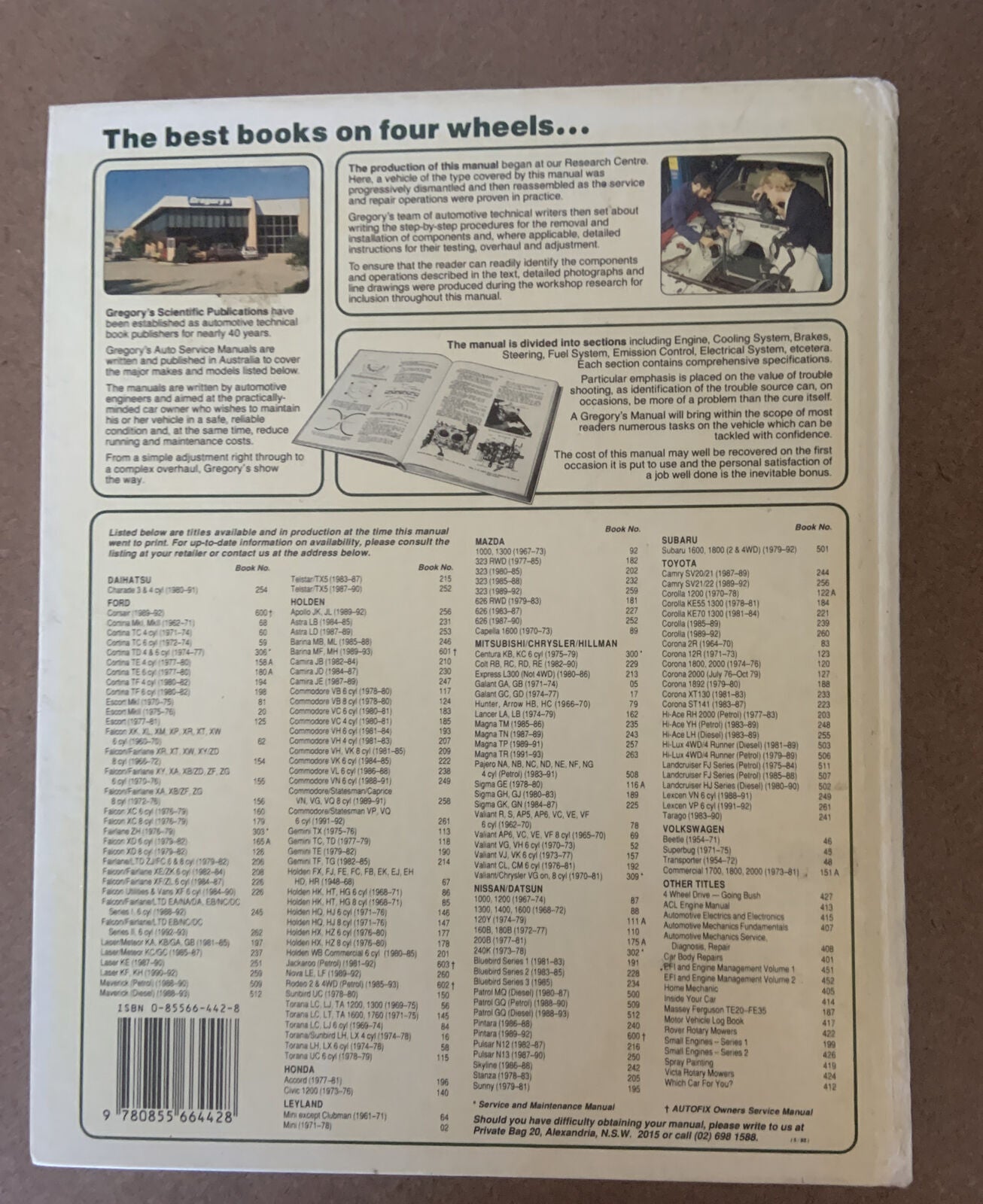 HC Gregorys Mitsubishi SIGMA GE Series Service Repair Manual No 116A 1978-1980