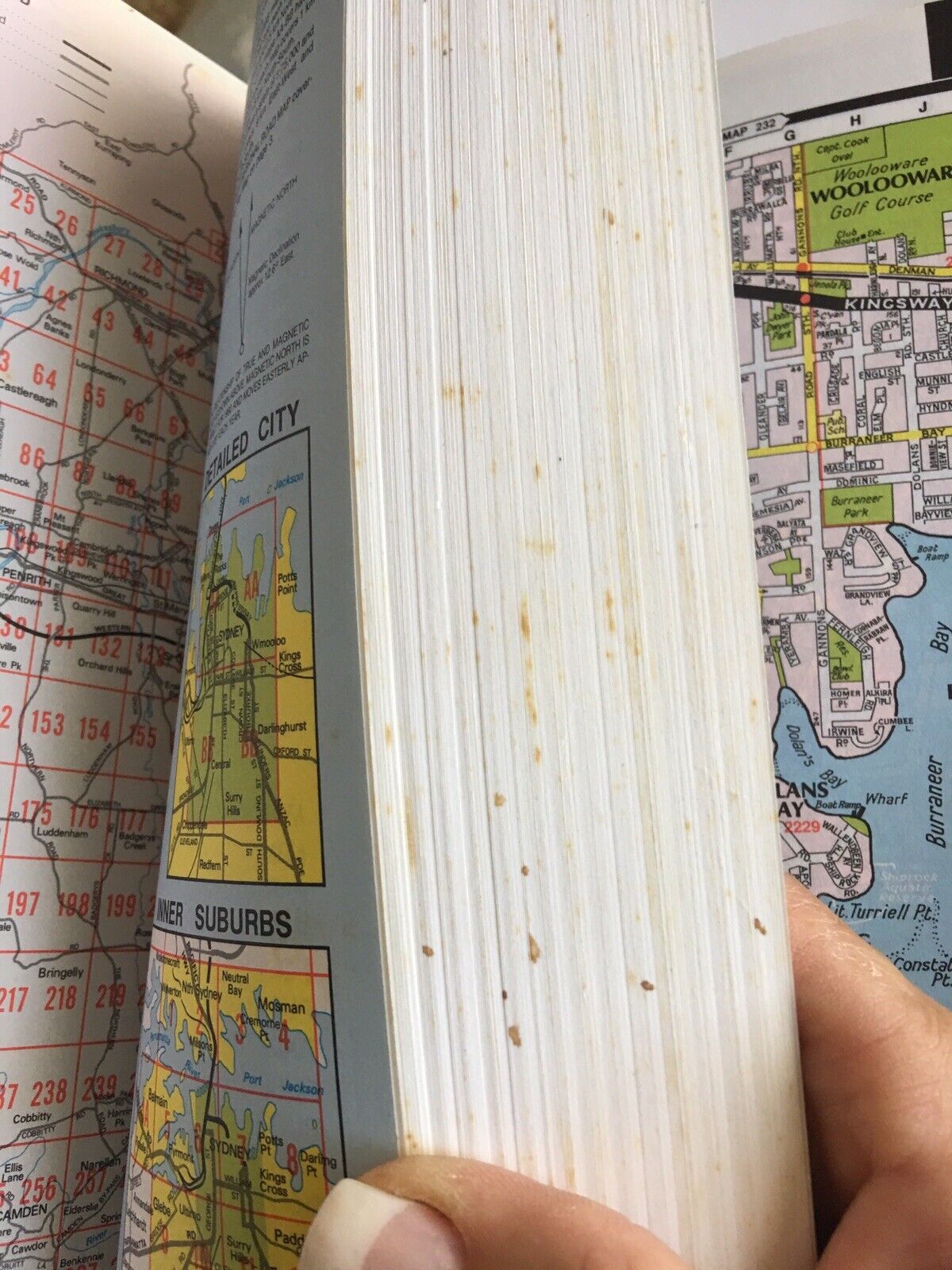 HC Book GREGORYS 1991 Sydney Street Directory 56th Edition Maps Atlas Vintage