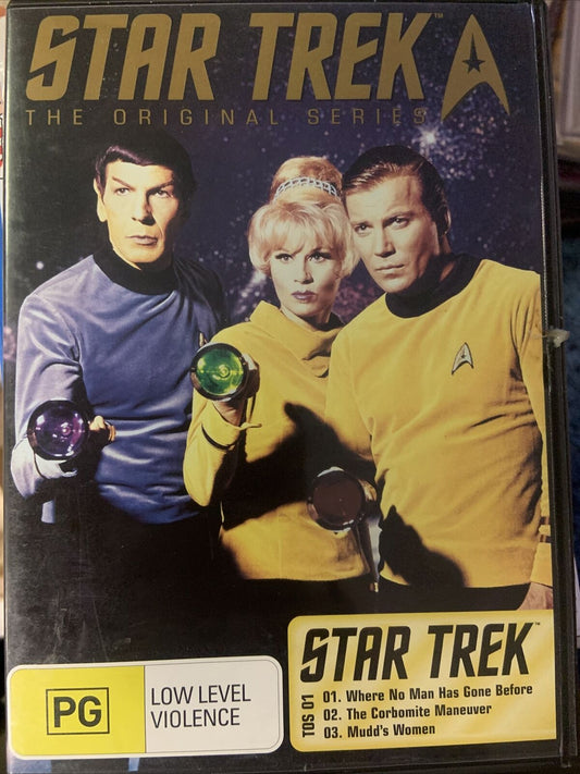 DVD STAR TREK The Original Series TOS 01 2007 PG Sci Fi 3 Episodes New Disc Cult