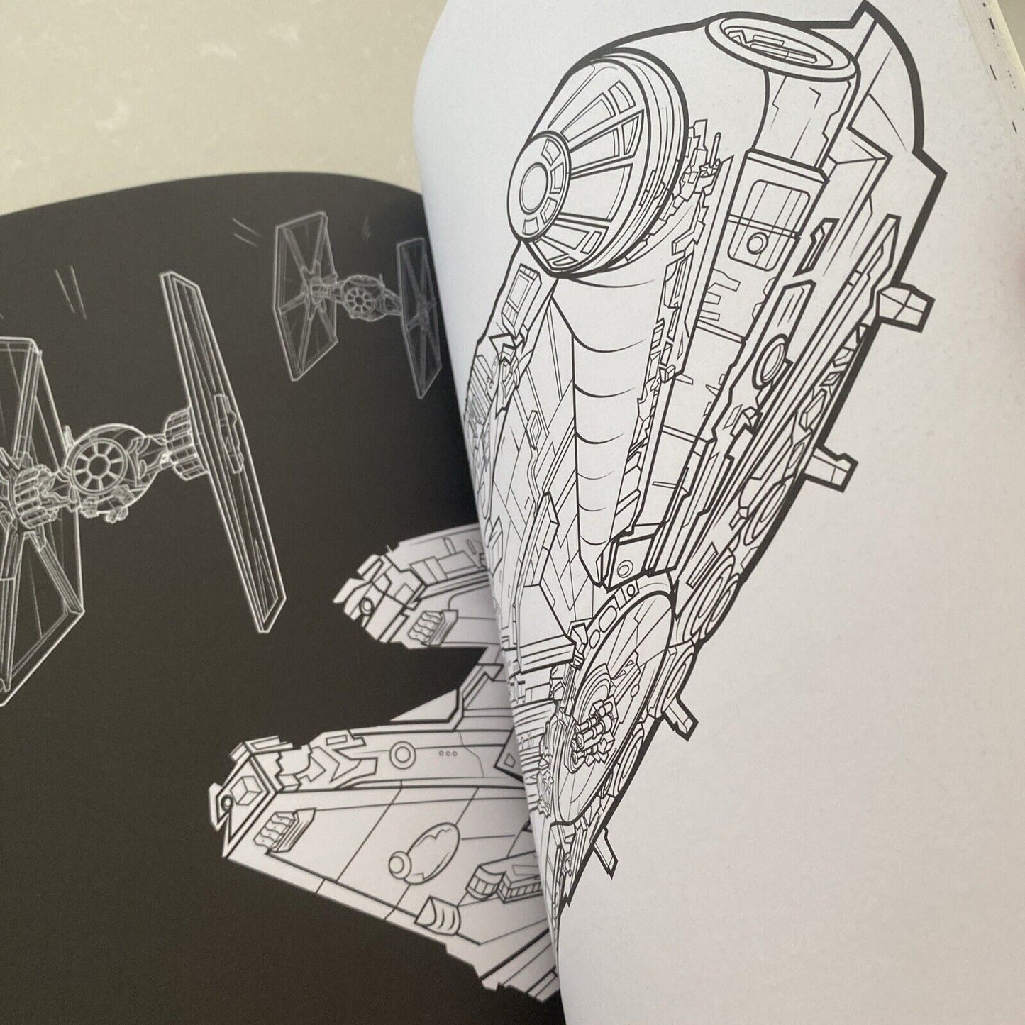 STAR WARS The Dark Side and the Light Side Colouring Book PB 2015 3 Are Coloured
