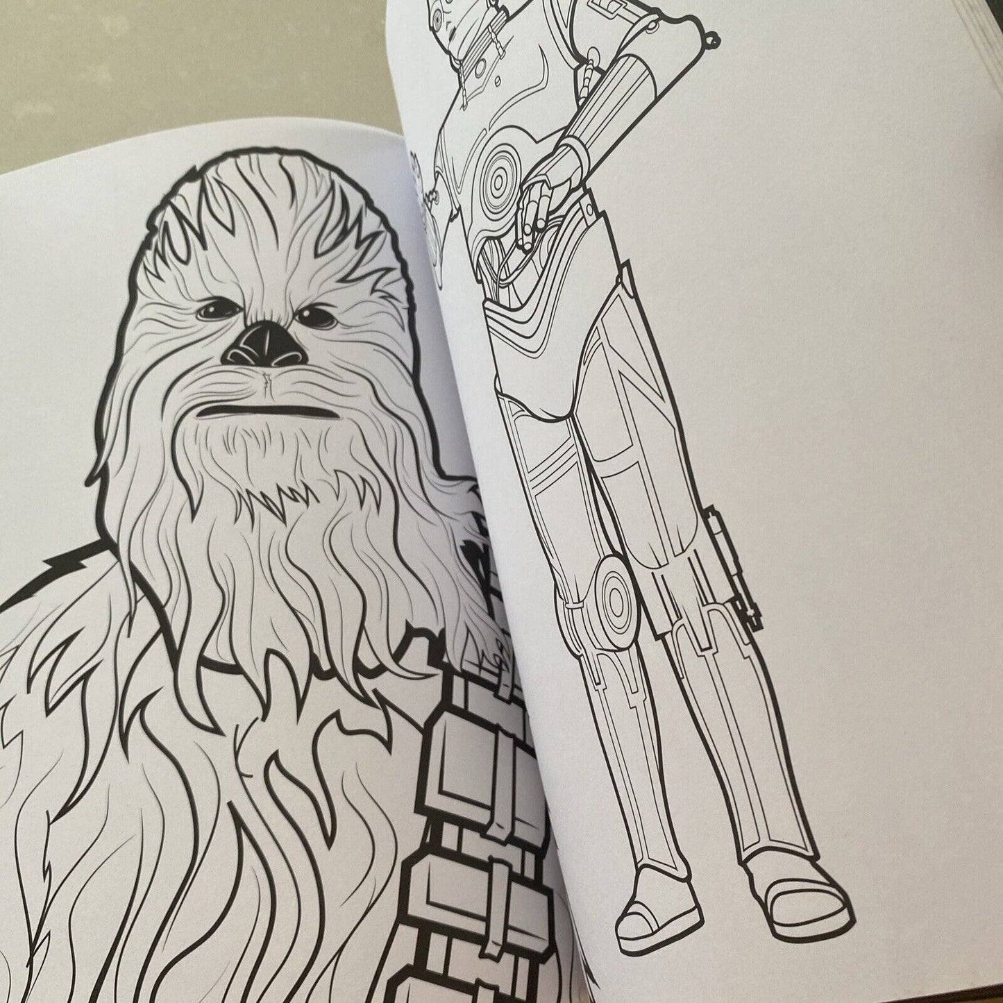 STAR WARS The Dark Side and the Light Side Colouring Book PB 2015 3 Are Coloured