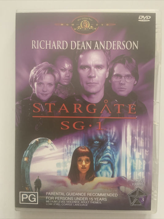 DVD STARGATE SG 1 SEASON 1 VOL 3 Episodes 9 13 Pal R4 Richard Dean Anderson