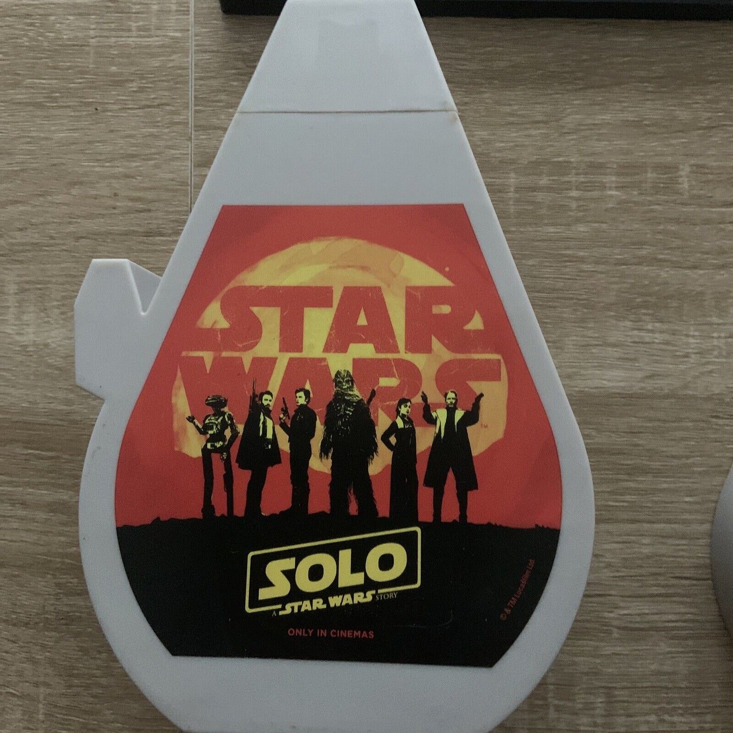 Rare SOLO Drink Bottle STAR WARS Millennium Falcon Unused (NO Straw) NEW
