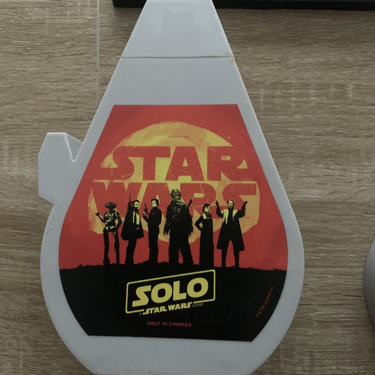 Rare SOLO Drink Bottle STAR WARS Millennium Falcon Unused (NO Straw) NEW