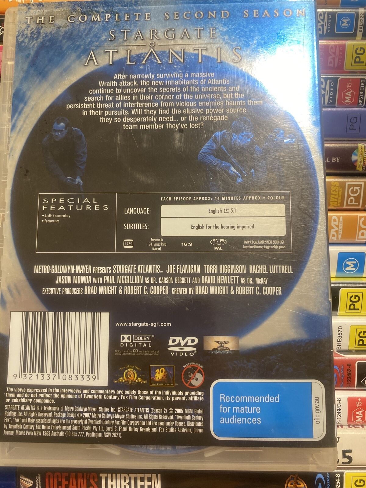 DVD Stargate Atlantis Season 2 Second 2nd 5 Disc Set 2007