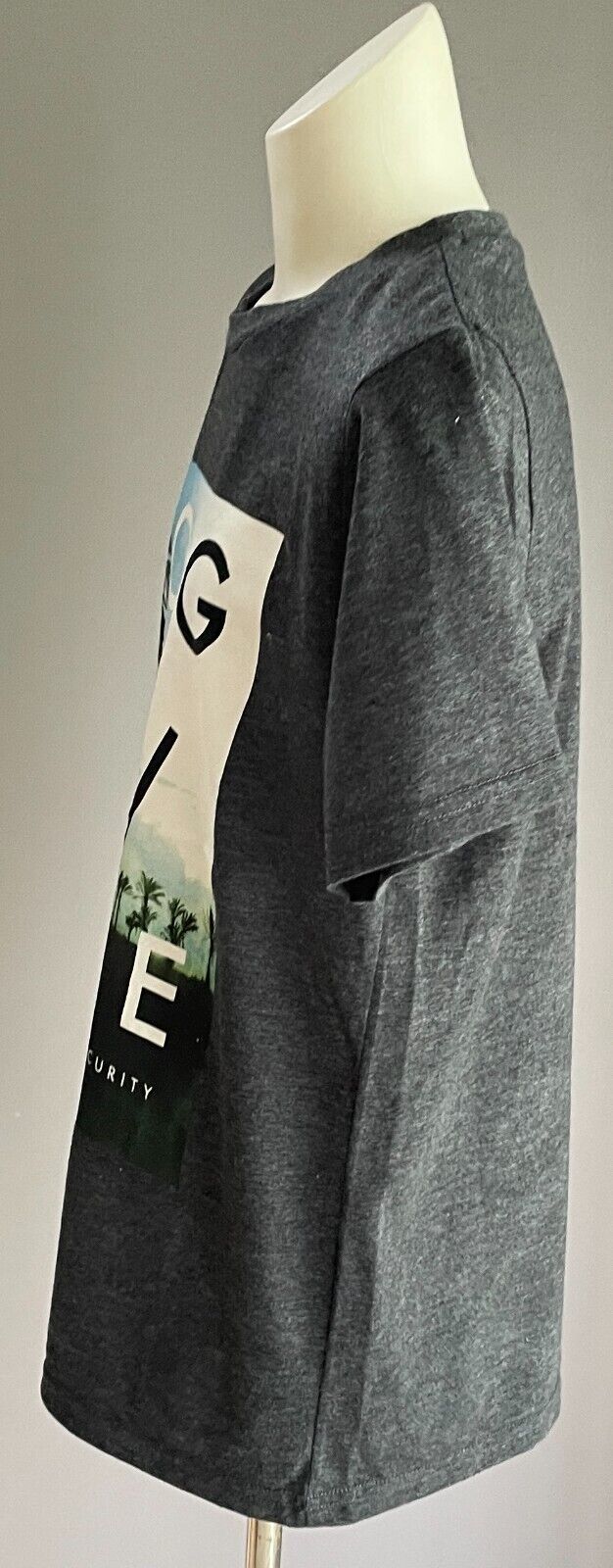STAR WARS Unisex Grey Marl Rogue One Print T-Shirt Size 12 Short Sleeves