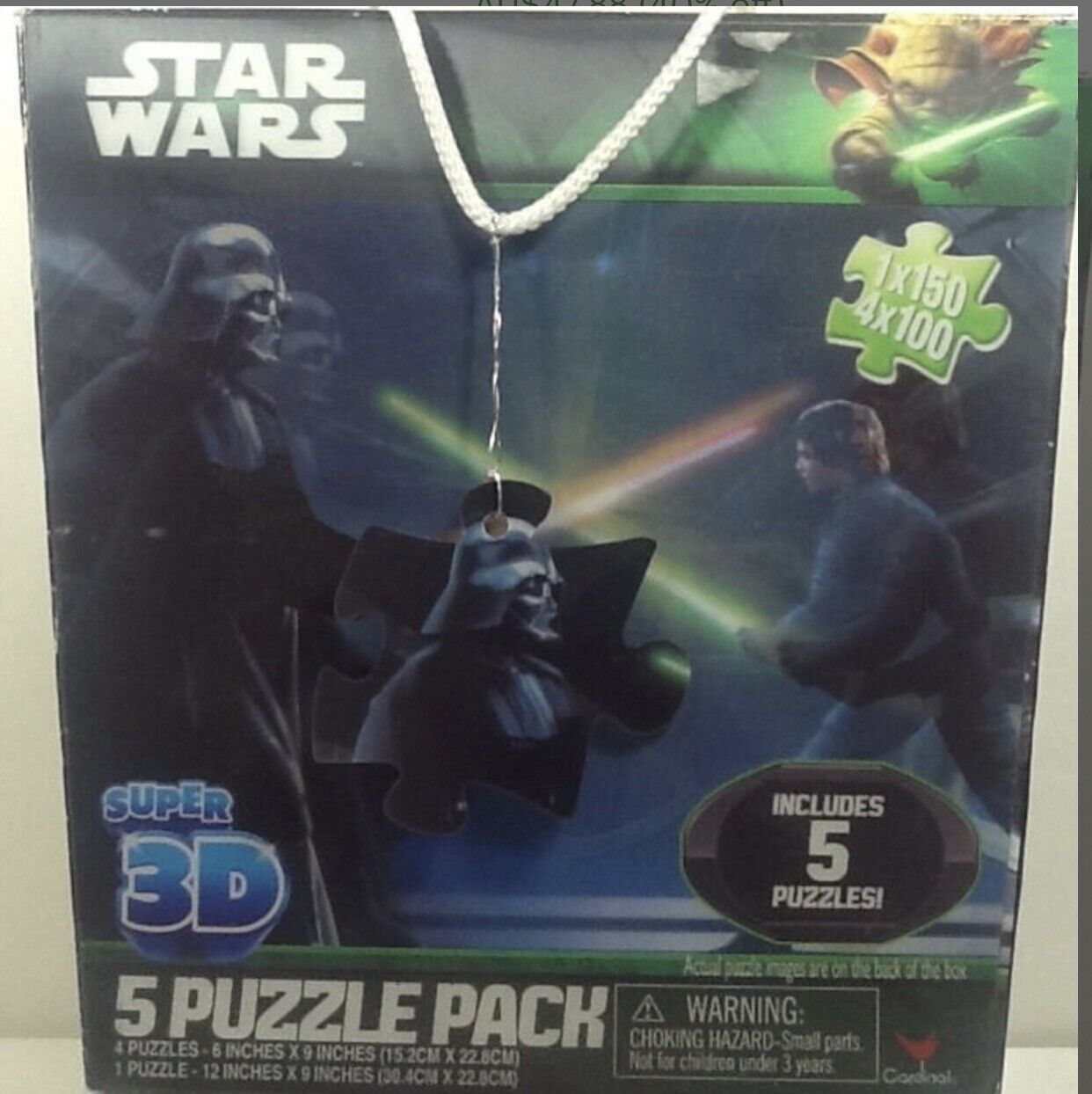 STAR WARS Super 3D Jigsaw Puzzle 5 Pack  Cardinal Lucas Film 2013 1 x Open
