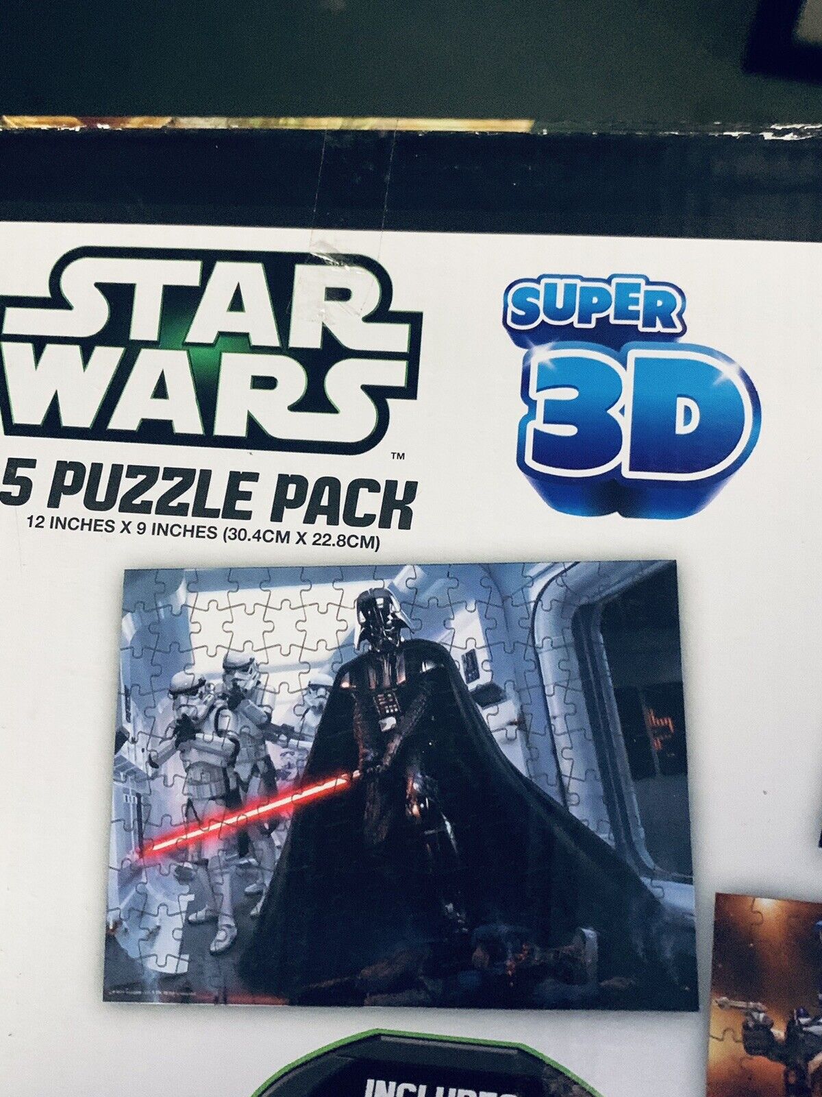 STAR WARS Super 3D Jigsaw Puzzle 5 Pack  Cardinal Lucas Film 2013 1 x Open