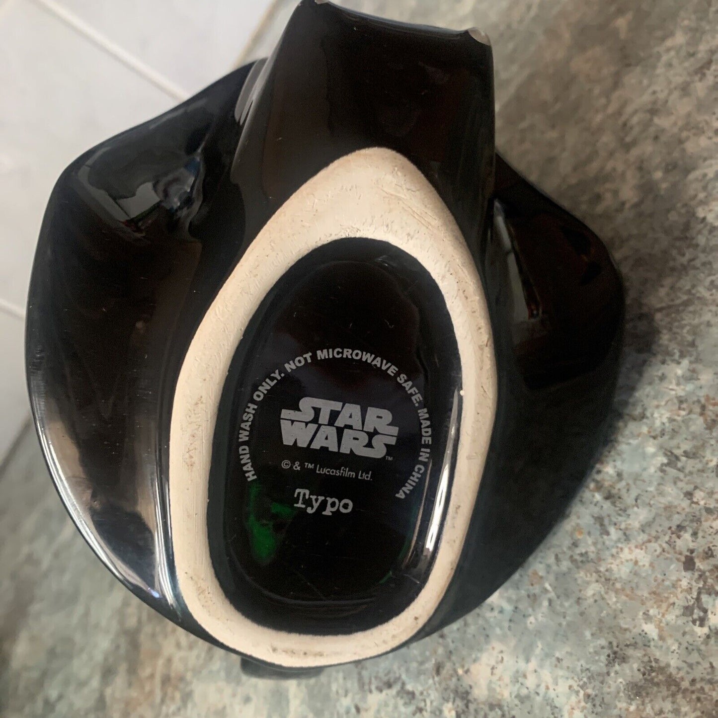 Mug TYPO DARTH VADER Helmet 3D Star Wars Large Cup Collectable Lucas Film Merch