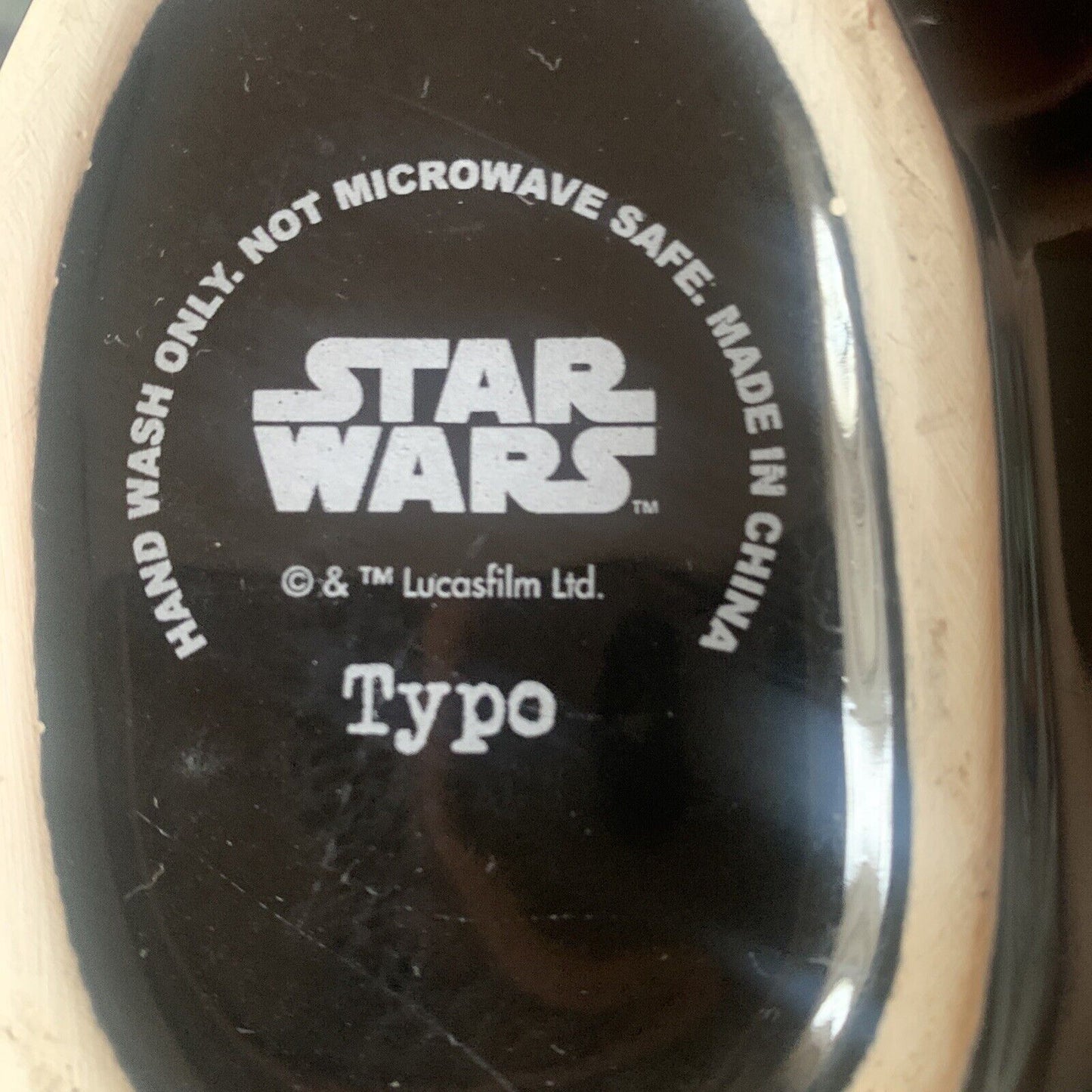Mug TYPO DARTH VADER Helmet 3D Star Wars Large Cup Collectable Lucas Film Merch