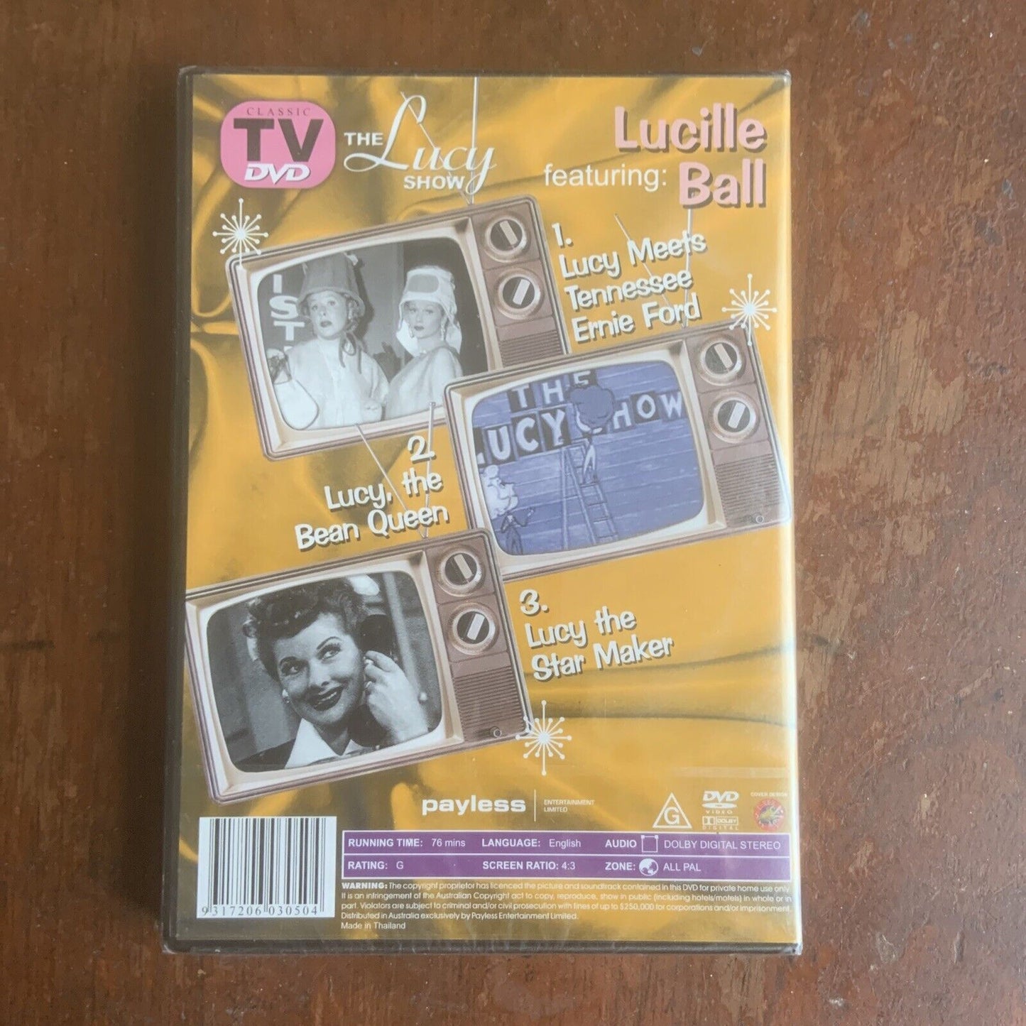 DVD THE LUCY SHOW VOL 4 Slapstick Comedy  3 Hilarious Episodes Lucille Ball NEW